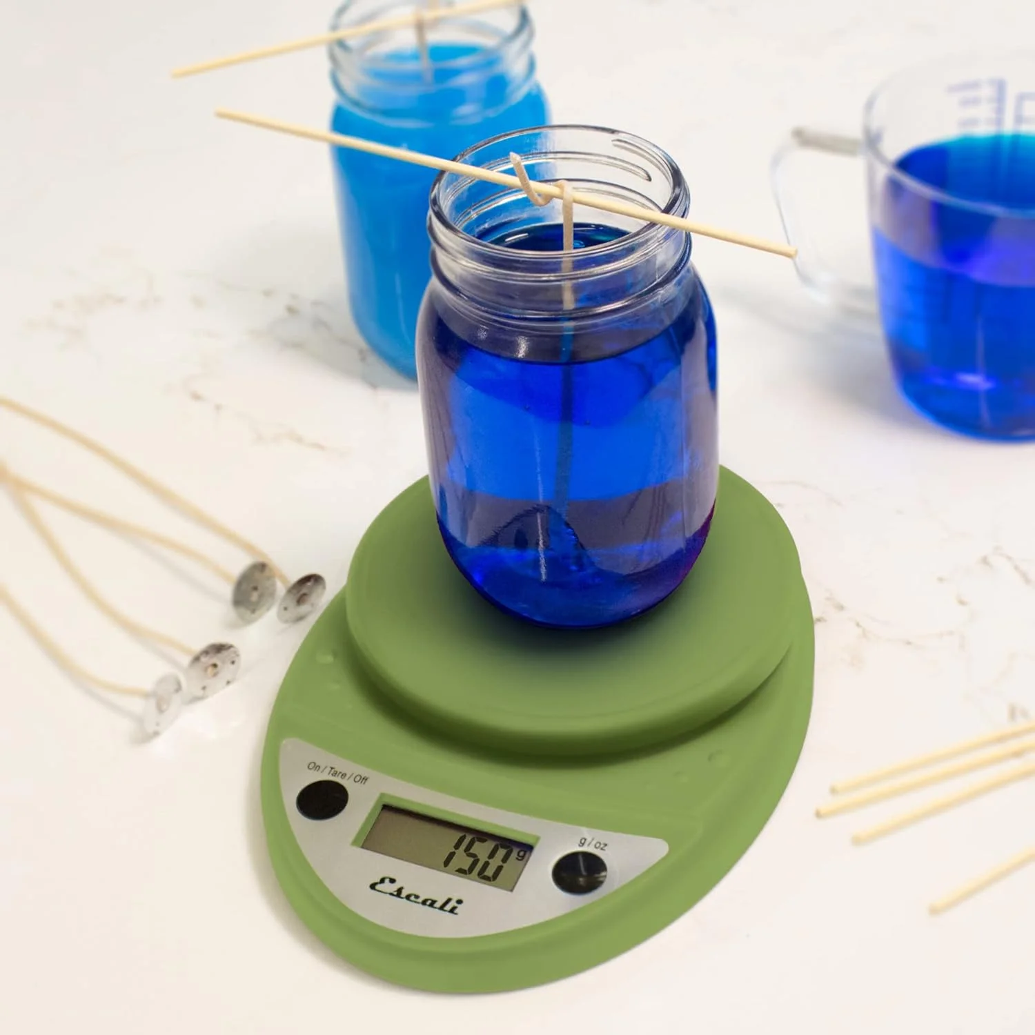 ترازوی دیجیتال آشپزخانه اسکالی پریمو، اندازه گیری دقیق وزن و کنترل مقدار غذا، پخت و پز آسان، 21.59x15.24x3.81 سانتی متر، سبز اژدها