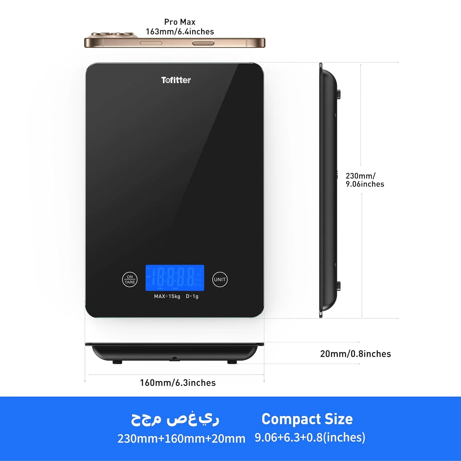 ترازوی آشپزخانه دیجیتال - ترازوی مواد غذایی با ظرفیت بالای 15 کیلوگرم/33 پوند، دقت بالای 1 گرم/0.1 اونس، قابل شارژ USB، دارای عملکرد صفر کردن و خاموش شدن خودکار، 6 واحد، شیشه حرارت دیده با قابلیت تمیز کردن آسان، مناسب برای پخت و پز، شیرینی پزی، قهوه و آماده سازی غذا