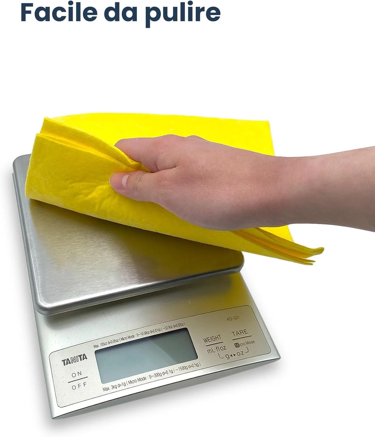 ترازوی آشپزخانه دیجیتال تانیتا مدل KD-321 ظرفیت 3 کیلوگرم - نقره ای، استیل ضد زنگ