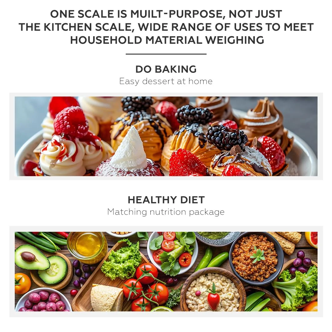 ترازوی آشپزخانه دیجیتال 15 کیلوگرمی AMROAH قابل شارژ با USB Type C و نمایشگر LCD، ترازوی وزن مواد غذایی استیل ضد زنگ 304 اونس گرم برای پخت و پز آشپزخانه و آماده سازی غذا