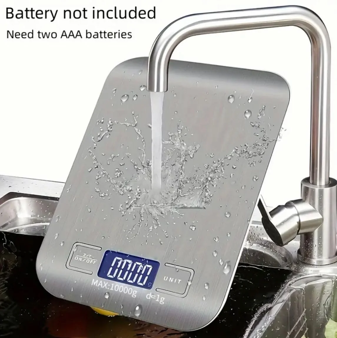 ترازوی دیجیتال آشپزخانه برای غذا و قهوه. دقت بالا، فوق العاده باریک، صفحه نمایش ال سی دی با نور پس زمینه، ظرفیت 10 کیلوگرم، تمیز کردن آسان. سطح استیل ضد زنگ ممتاز. اندازه گیری در 6 واحد (گرم و اونس). برای پخت و رژیم غذایی