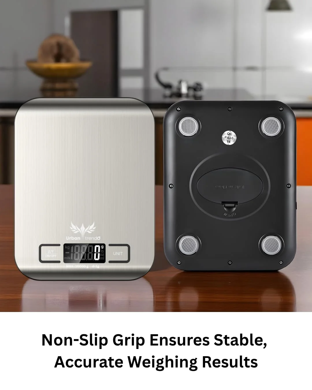 ترازوی دیجیتال آشپزخانه UT Precision | ميزان اكل با ظرفیت 10 کیلوگرم/22 پوند - ترازوی استیل ضد زنگ با عملکرد تارا، 6 واحد (کیلوگرم/گرم/پوند/اونس/میلی لیتر/میلی لیتر شیر) برای پخت و پز و شیرینی پزی (نقره ای) ترازوی دیجیتال آشپزخانه UT Precision | ميزان اكل با ظرفیت 10 کیلوگرم/22 پوند - ترازوی استیل ضد زنگ با عملکرد تارا، 6 واحد (کیلوگرم/گرم/پوند/اونس/میلی لیتر/میلی لیتر شیر) برای پخت و پز و شیرینی پزی (نقره ای)