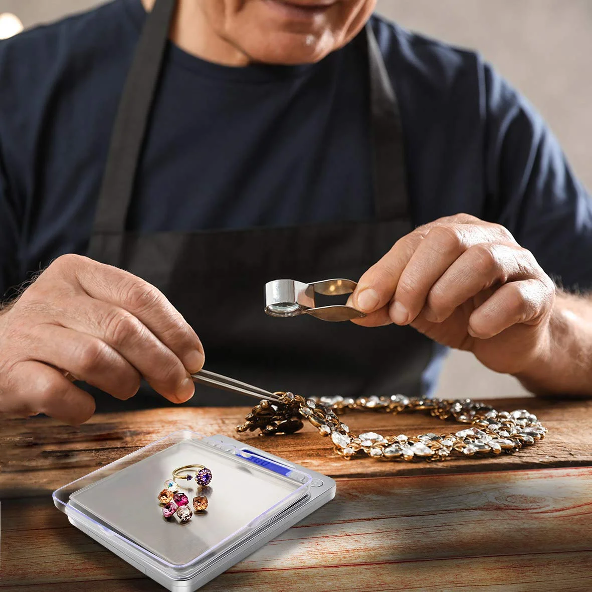 ترازوی آشپزخانه کوچک Fuzion، ترازوی وزن کوچک 500 گرم / 0.01 گرم، ترازوی آزمایشگاهی دقیق دیجیتال وزن گرم و اونس، ترازوی دیجیتال گرم، ترازوی جواهرات با LCD، ترازوی کوچک مواد غذایی برای آشپزخانه