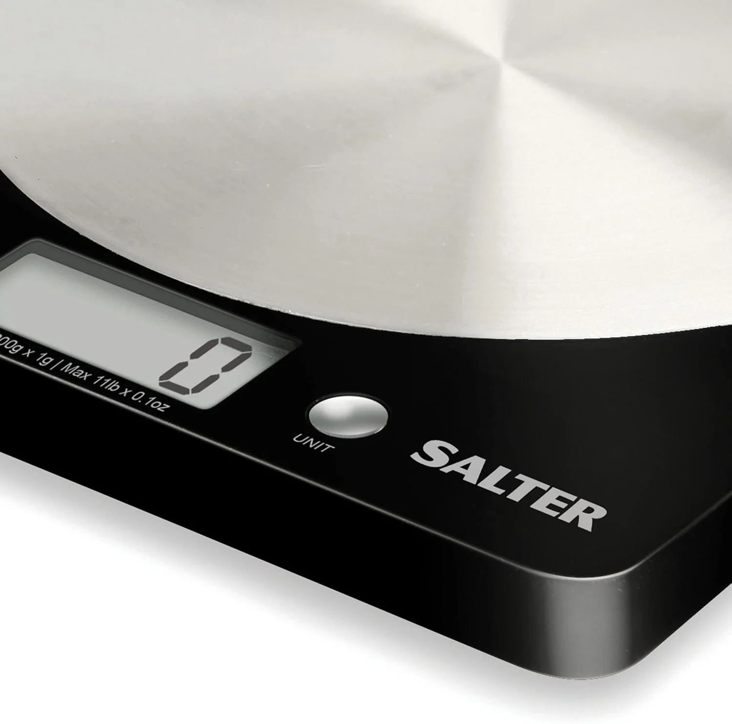 ترازوی آشپزخانه الکترونیکی سالتر مدل 1036 BKSSDR - ترازوی دیجیتال پخت و پز با ظرفیت 5 کیلوگرم، ترازوی توزین مواد غذایی با صفحه دیسکی استیل ضد زنگ، نمایشگر LCD، عملکرد افزودن و وزن کردن/صفر کردن، اندازه گیری مایعات ترازوی آشپزخانه الکترونیکی سالتر مدل 1036 BKSSDR - ترازوی دیجیتال پخت و پز با ظرفیت 5 کیلوگرم، ترازوی توزین مواد غذایی با صفحه دیسکی استیل ضد زنگ، نمایشگر LCD، عملکرد افزودن و وزن کردن/صفر کردن، اندازه گیری مایعات