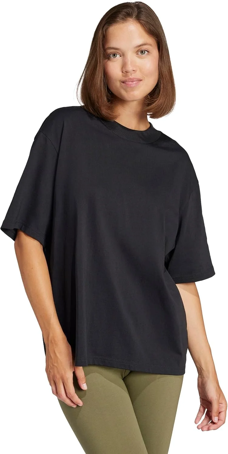 تی شرت زنانه آدیداس مدل Essentials Contemporary Logo Boyfriend