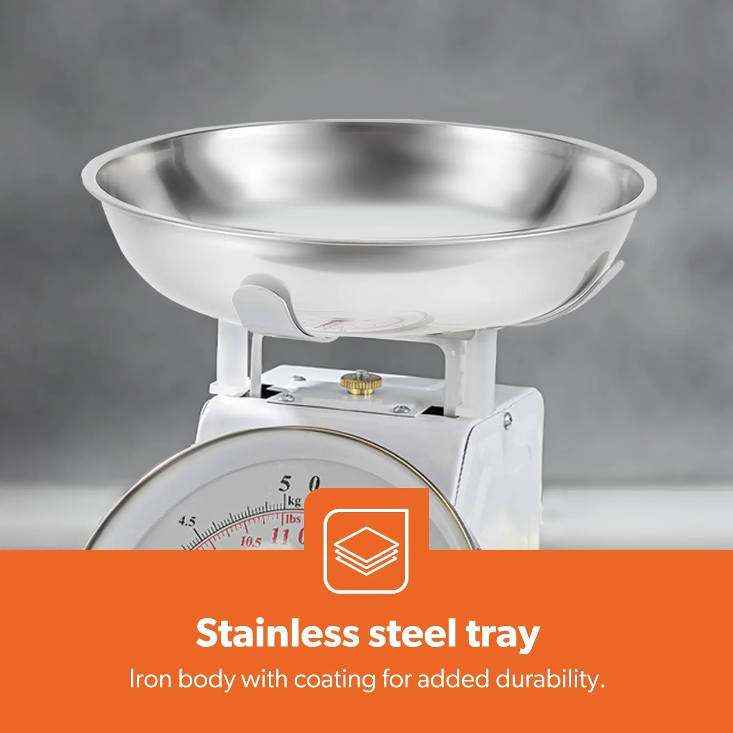 ترازوی آشپزخانه آنالوگ Geepas - ترازوی مواد غذایی آشپزخانه و ترازوی چند منظوره با کاسه جداشدنی، 5 کیلوگرم | ایده آل برای آشپزخانه، هتل، زرگر و موارد دیگر ترازوی آشپزخانه آنالوگ Geepas - ترازوی مواد غذایی آشپزخانه و ترازوی چند منظوره با کاسه جداشدنی، 5 کیلوگرم | ایده آل برای آشپزخانه، هتل، زرگر و موارد دیگر