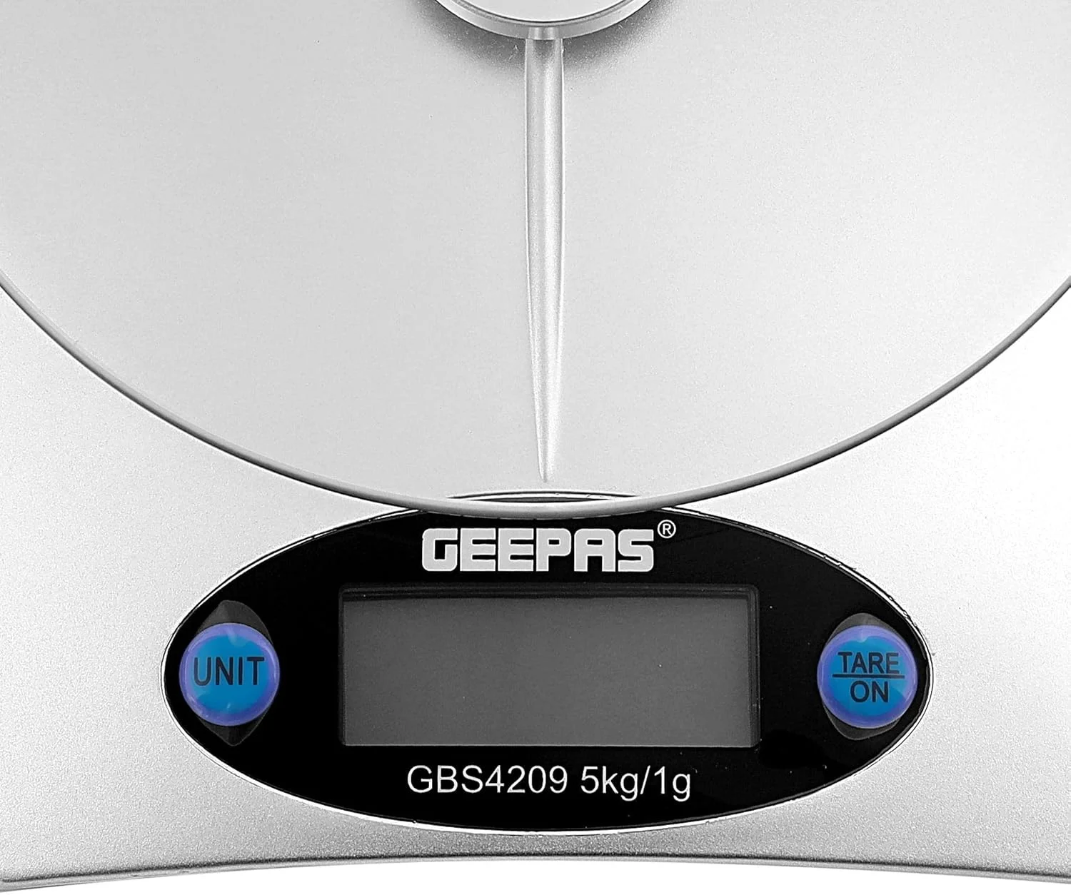 ترازوی آشپزخانه دیجیتال Geepas | ترازوی چند منظوره مواد غذایی با صفحه نمایش دیجیتال با دقت بالا | صفحه نمایش LCD با عملکرد Tare | طراحی فوق العاده باریک، 5 کیلوگرم، نقره ای ترازوی آشپزخانه دیجیتال Geepas | ترازوی چند منظوره مواد غذایی با صفحه نمایش دیجیتال با دقت بالا | صفحه نمایش LCD با عملکرد Tare | طراحی فوق العاده باریک، 5 کیلوگرم، نقره ای