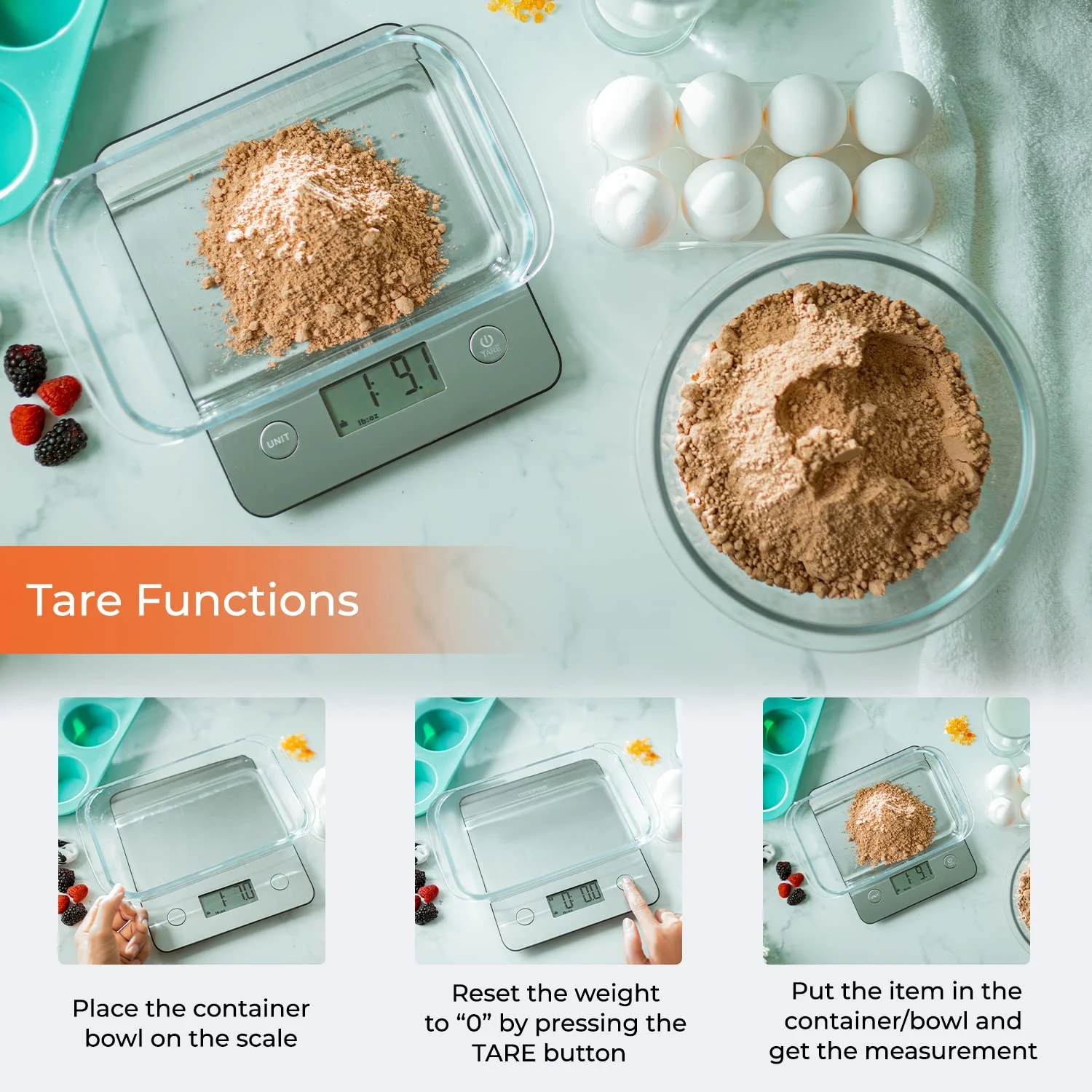 ترازوی دیجیتال آشپزخانه جیپاس، سفید، GKS46507UK