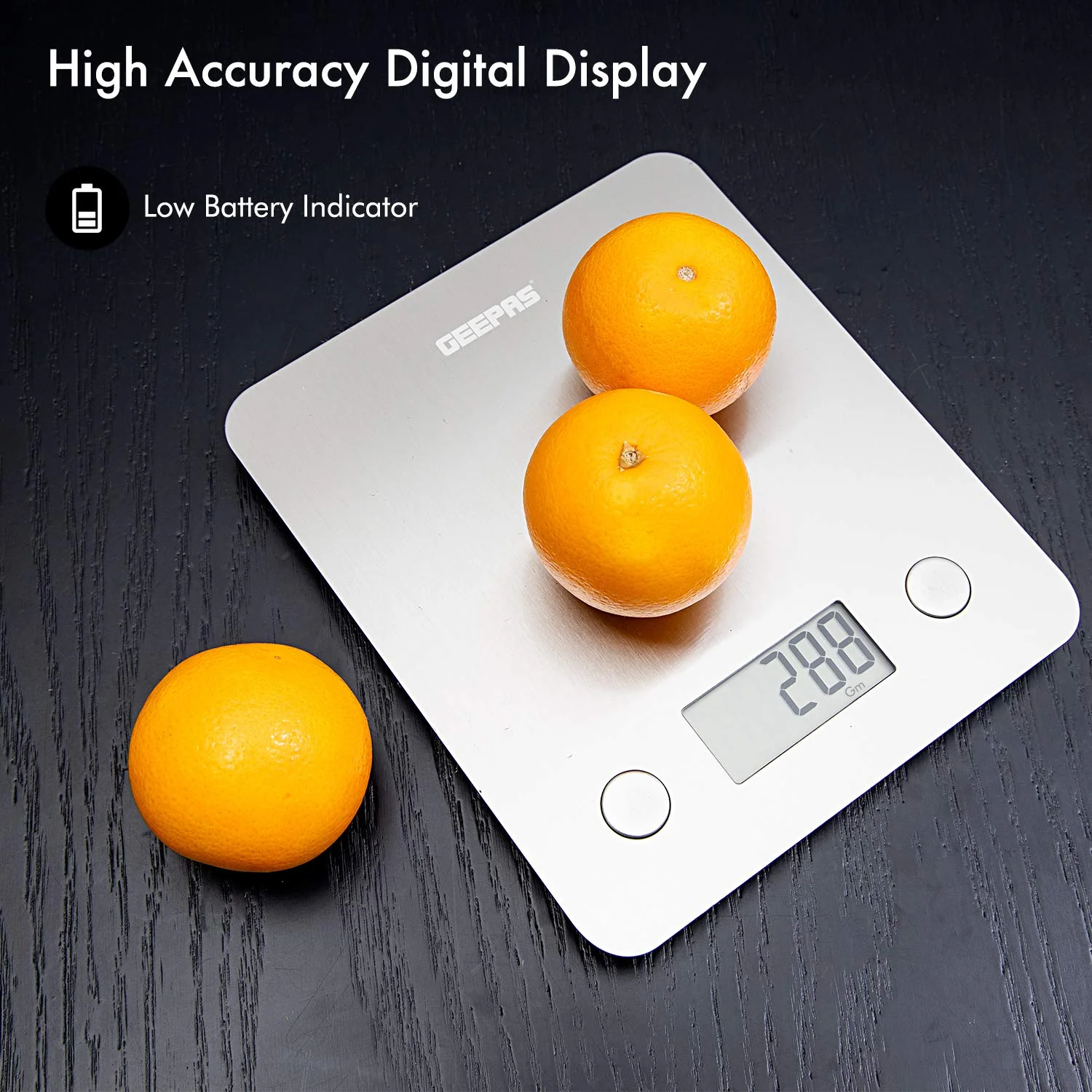 ترازوی دیجیتال آشپزخانه جیپاس، سفید، GKS46507UK