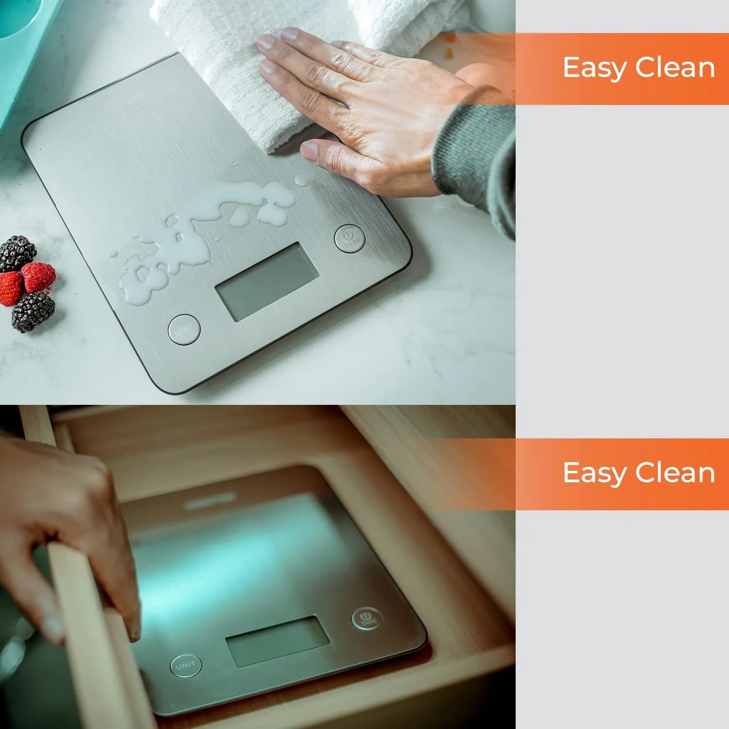 ترازوی دیجیتال آشپزخانه جیپاس، سفید، GKS46507UK