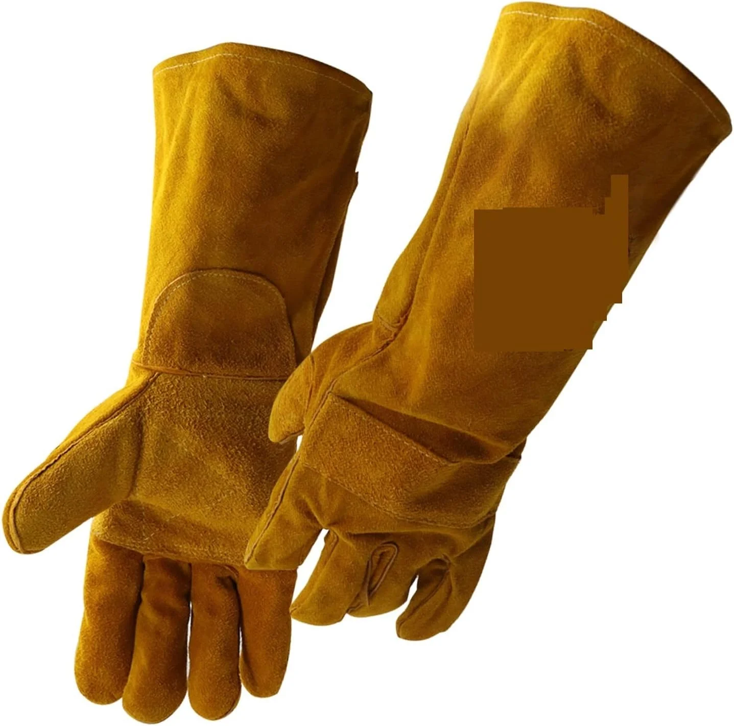 لباس جوشکاری چرمی PEHUB با محافظ کف دست اختصاصی جوشکاری، دستکش های جوشکاری برای محافظت از دست ها، دستکش های جوشکاری چرمی کار جوشکار با پوشش جوش مقاوم در برابر حرارت و شعله