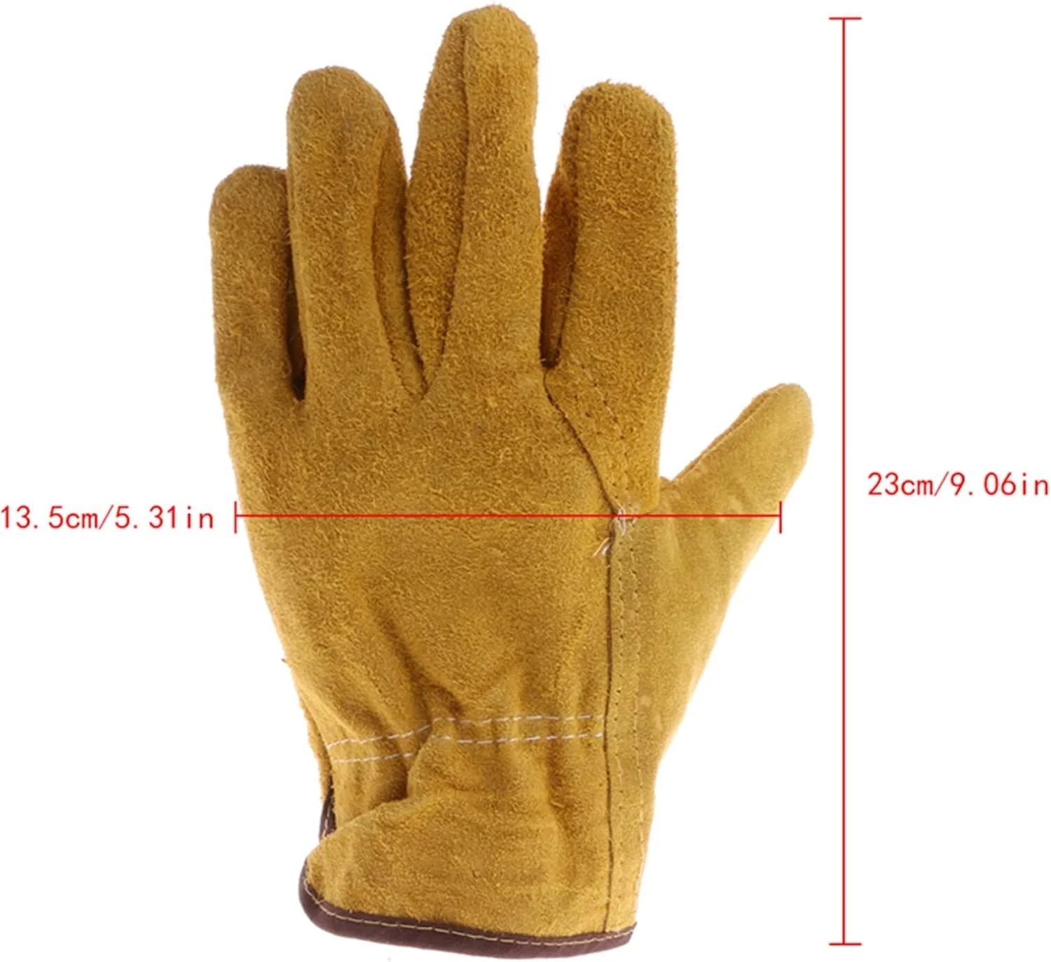 دستکش جوشکاری WANAM دو عددی، دستکش ایمنی، مناسب جوشکار، تعمیرات، مقاوم در برابر سایش