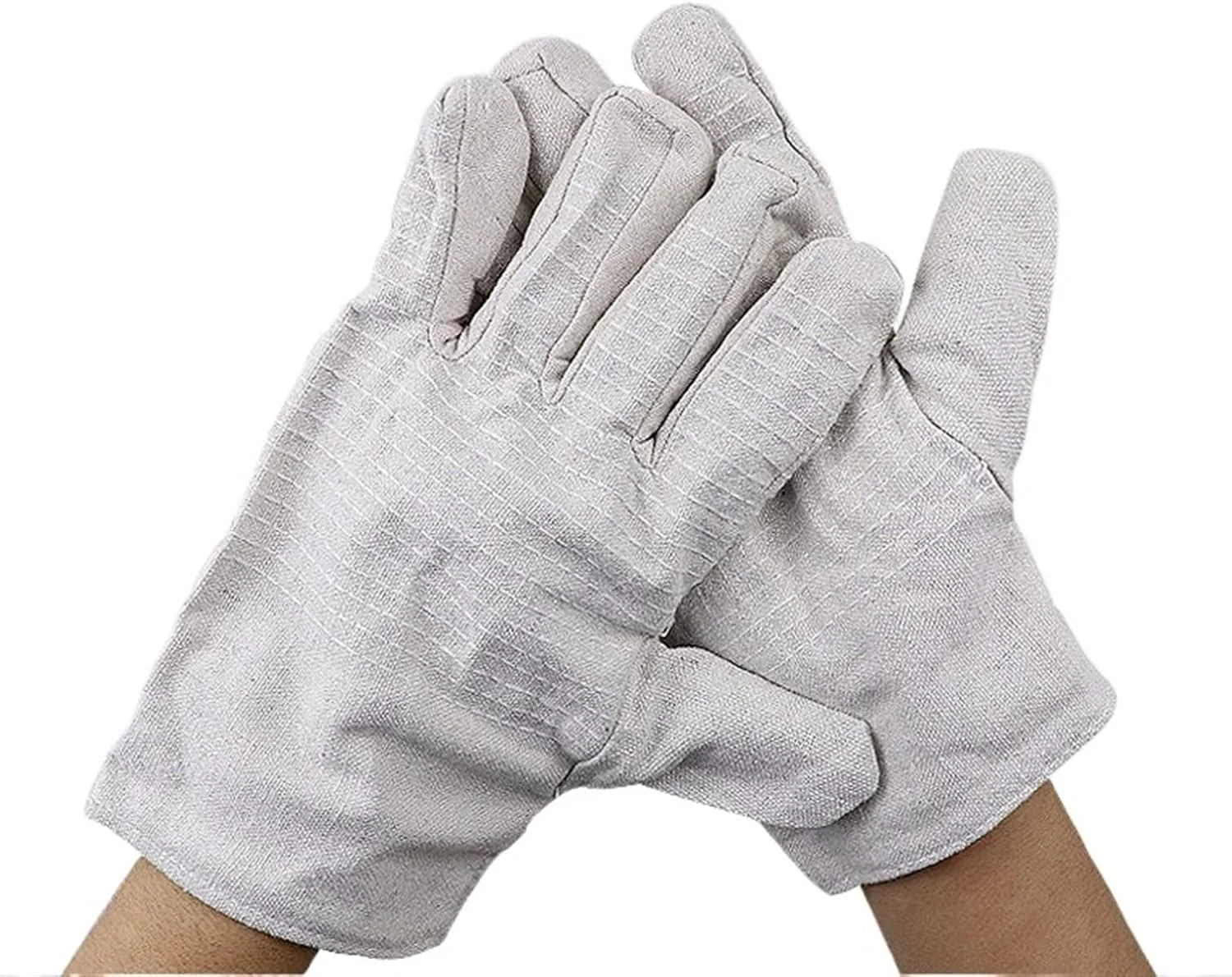دستکش جوشکاری WANAM، 3 عدد دستکش برزنتی دوبل، دستکش محافظ ماشین آلات صنعتی، مقاوم در برابر سایش، ضخیم و مقاوم در برابر سایش