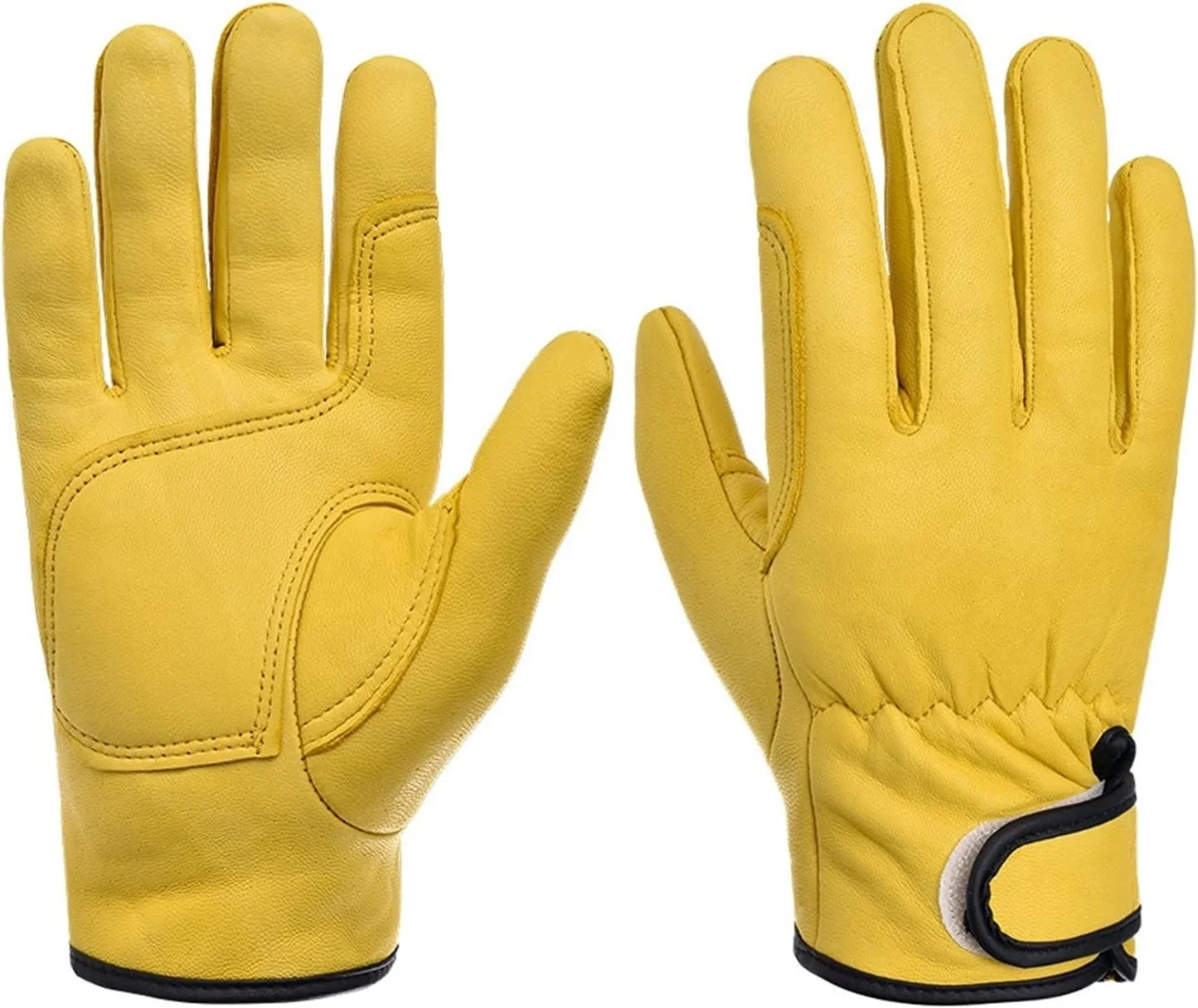 دستکش های جوشکاری LUCIY، دستکش های چرمی کارگری، محافظت ایمنی جوشکاری، مناسب برای باغبانی، ورزش، رانندگی موتور سیکلت، مقاوم در برابر سایش (سایز: L)