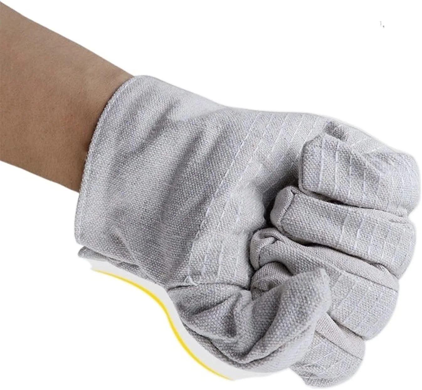 دستکش جوشکاری WANAM، 3 عدد دستکش برزنتی دوبل، دستکش محافظ ماشین آلات صنعتی، مقاوم در برابر سایش، ضخیم و مقاوم در برابر سایش
