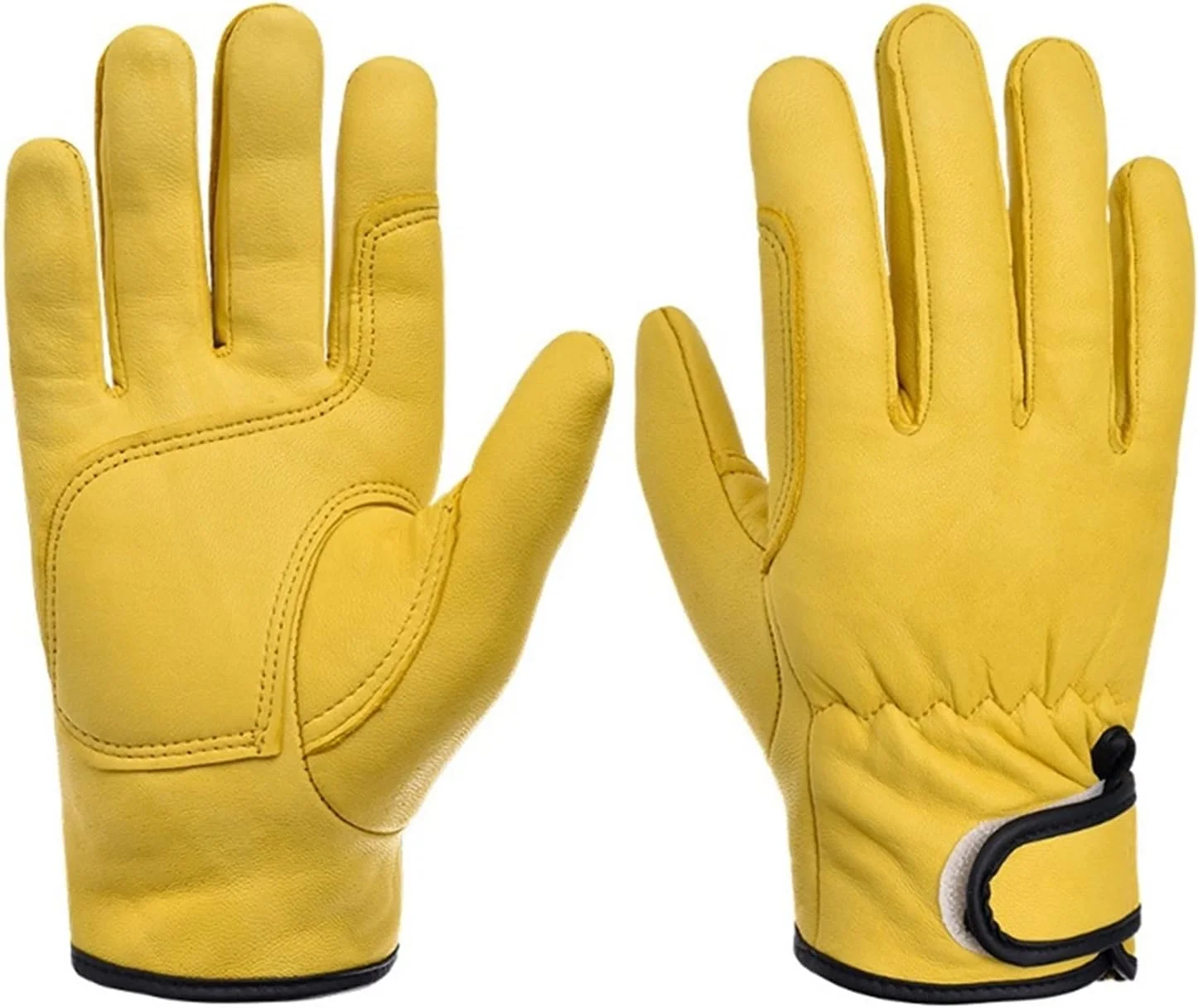 دستکش های جوشکاری LUCIY، دستکش های چرمی کارگری، محافظت ایمنی جوشکاری، مناسب برای باغبانی، ورزش، رانندگی موتور سیکلت، مقاوم در برابر سایش (سایز: L)