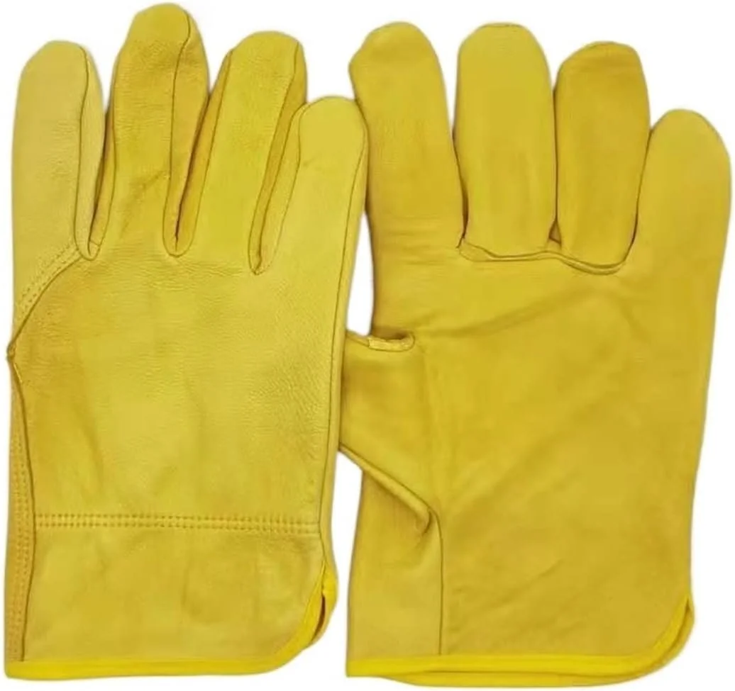 دستکش جوشکاری چرمی PEHUB، دستکش کار، محافظ ایمنی، لباس کار، دستکش جوشکاری مردانه، دستکش برش، جوشکار، جوشکاری مقاوم در برابر حرارت و شعله