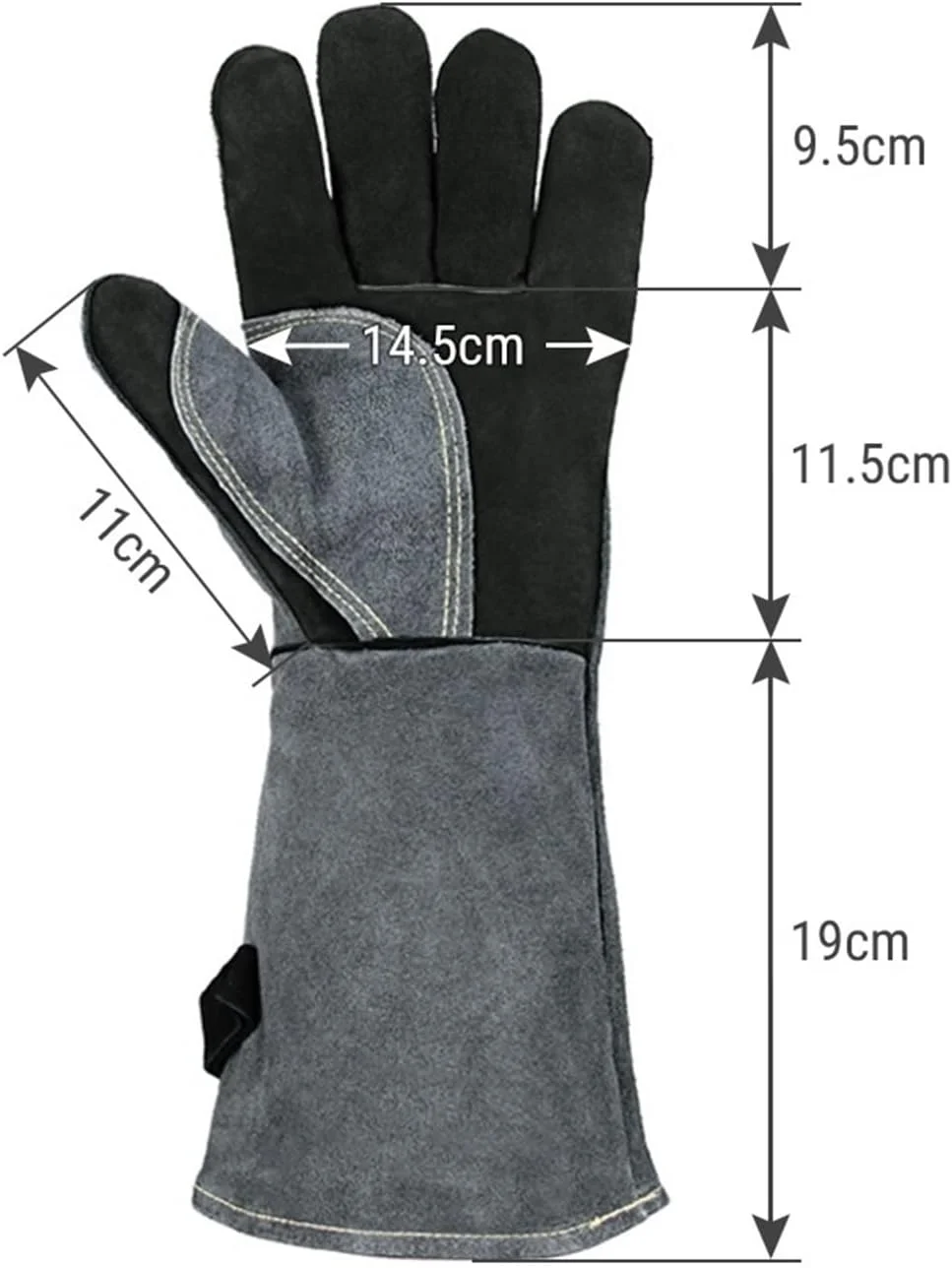 دستکش جوشکاری HBEIDAHUANG، 2 عدد، مناسب برای اجاق گاز ترموکوپل، فر، باربیکیو، گریل، حفظ حرارت، ساخته شده از چرم، مناسب برای آهنگری و جوشکاری. دستکش جوشکاری HBEIDAHUANG، 2 عدد، مناسب برای اجاق گاز ترموکوپل، فر، باربیکیو، گریل، حفظ حرارت، ساخته شده از چرم، مناسب برای آهنگری و جوشکاری.