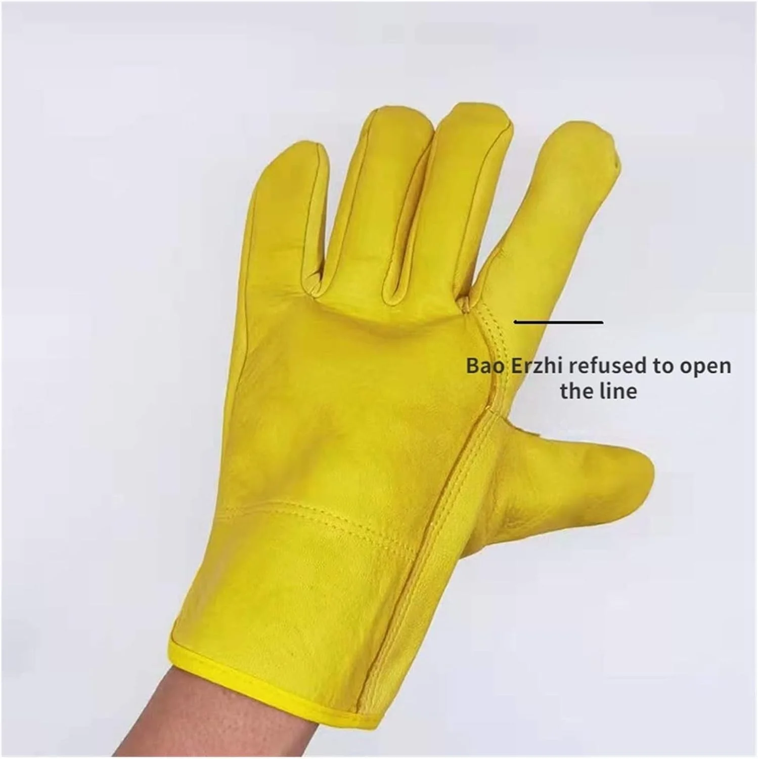 دستکش جوشکاری چرمی PEHUB، دستکش کار، محافظ ایمنی، لباس کار، دستکش جوشکاری مردانه، دستکش برش، جوشکار، جوشکاری مقاوم در برابر حرارت و شعله