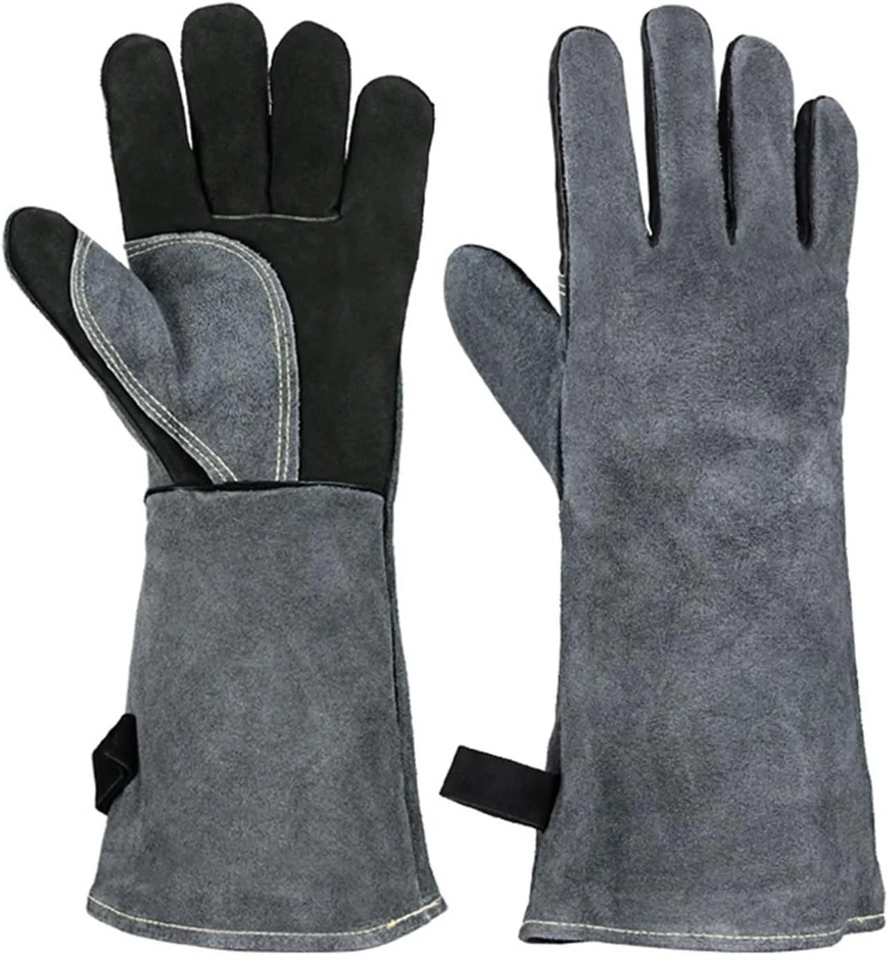 دستکش جوشکاری HBEIDAHUANG، 2 عدد، مناسب برای اجاق گاز ترموکوپل، فر، باربیکیو، گریل، حفظ حرارت، ساخته شده از چرم، مناسب برای آهنگری و جوشکاری. دستکش جوشکاری HBEIDAHUANG، 2 عدد، مناسب برای اجاق گاز ترموکوپل، فر، باربیکیو، گریل، حفظ حرارت، ساخته شده از چرم، مناسب برای آهنگری و جوشکاری.