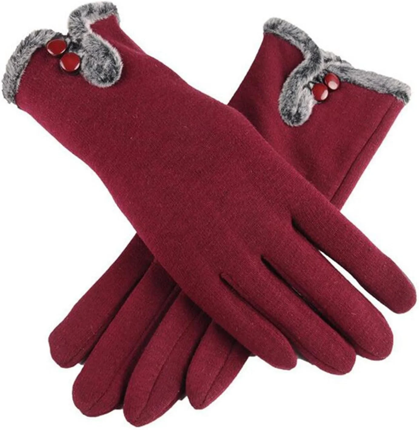 دستکش های جوشکاری HBEIDAHUANG 2 عددی، دستکش های گرم، دستکش های تمام انگشتی بدون برگشت، پنبه ای برای صفحه لمسی