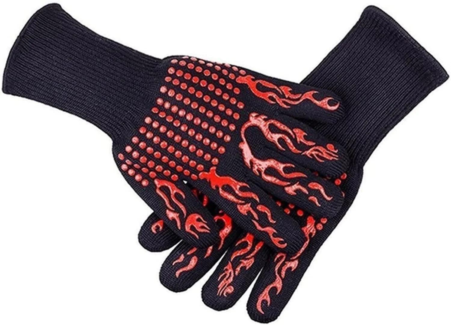 دستکش های جوشکاری TIANDFY، دستکش های محافظ جوشکاری، دستکش کار - مقاوم در برابر حرارت، مناسب برای جوشکاری، اتصال و پرچ کاری، ساخته شده از چرم گاوی (Hortel، کوچک)