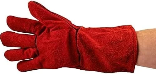 دستکش جوشکاری چرمی AL ARQAM - دستکش جوشکاری مقاوم در برابر حرارت و آتش (قرمز) دستکش جوشکاری چرمی AL ARQAM - دستکش جوشکاری مقاوم در برابر حرارت و آتش (قرمز)