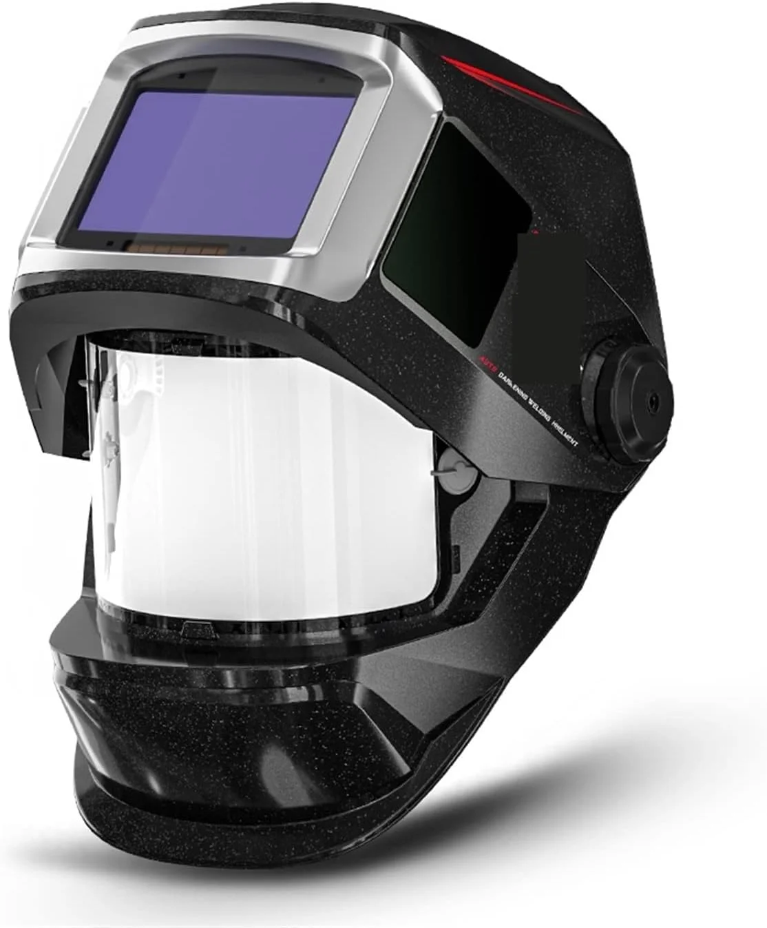 کلاه جوشکاری SIMBAE با دید بزرگ، ماسک جوشکاری تیره شونده خودکار با قابلیت بالا رفتن، دارای دید جانبی، لنز جوشکاری دیجیتال با رنگ واقعی و 4 حسگر قوس کلاه جوشکاری SIMBAE با دید بزرگ، ماسک جوشکاری تیره شونده خودکار با قابلیت بالا رفتن، دارای دید جانبی، لنز جوشکاری دیجیتال با رنگ واقعی و 4 حسگر قوس