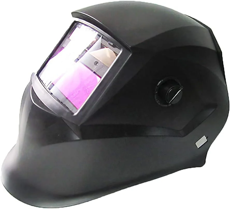 ماسک جوشکاری، ماسک جوشکاری با تیرگی اتوماتیک و انرژی خورشیدی با صفحه نمایش بزرگ برای جوشکاران