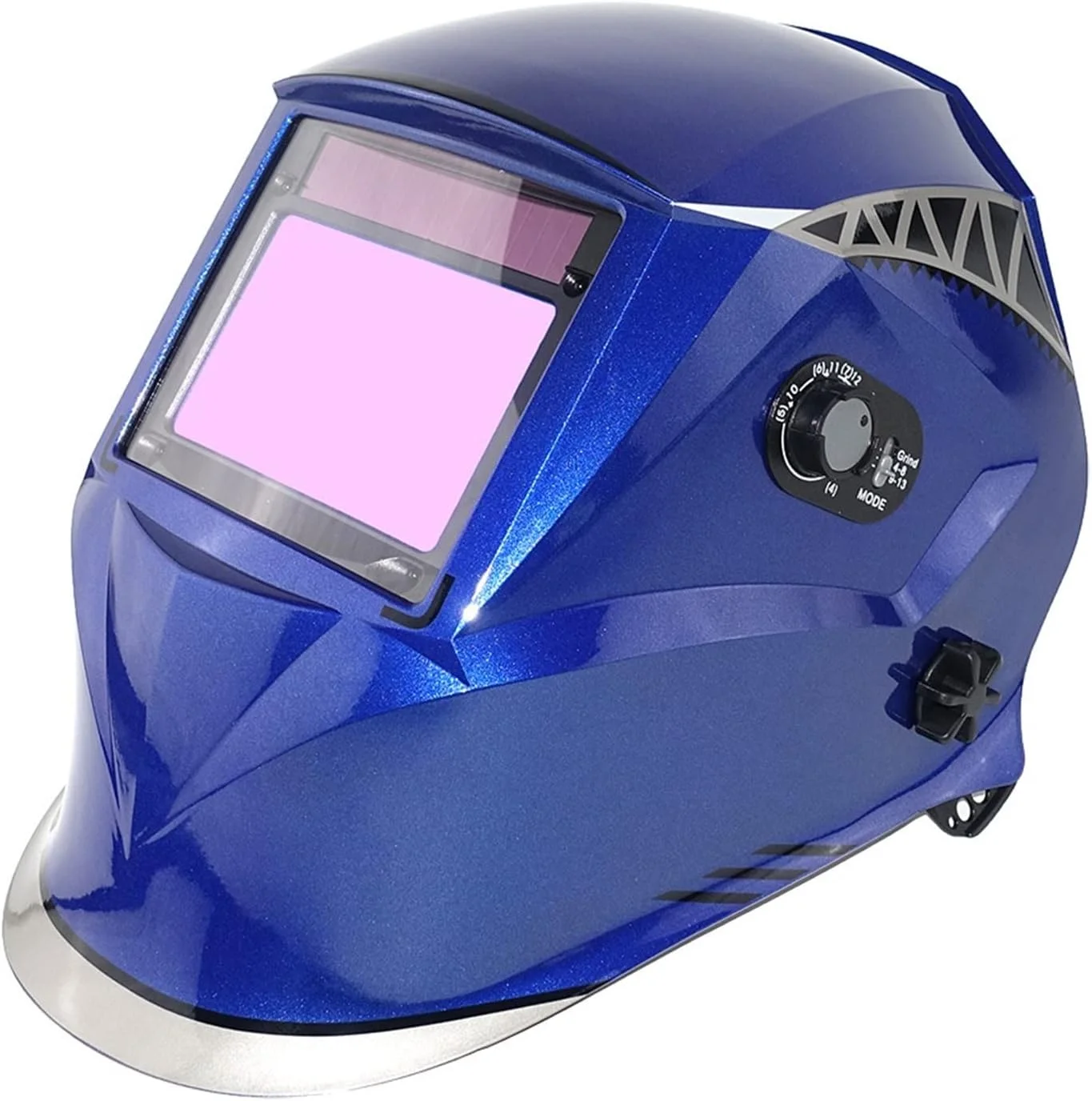 ماسک جوشکاری ARGUESB، کلاه ایمنی جوشکاری با حسگرهای 100 * 65 میلی متر، ماسک جوشکاری تیره شونده خودکار خورشیدی (خاکستری)