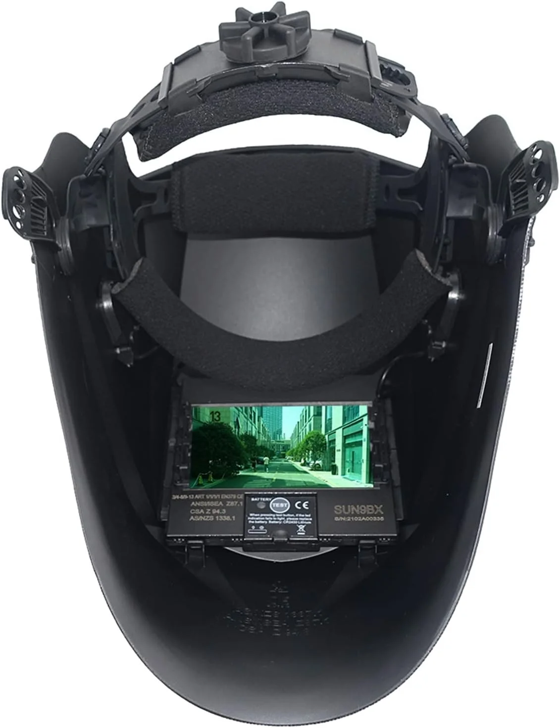 ماسک جوشکاری ARGUESB، کلاه ایمنی جوشکاری با حسگرهای 100 * 65 میلی متر، ماسک جوشکاری تیره شونده خودکار خورشیدی (خاکستری)