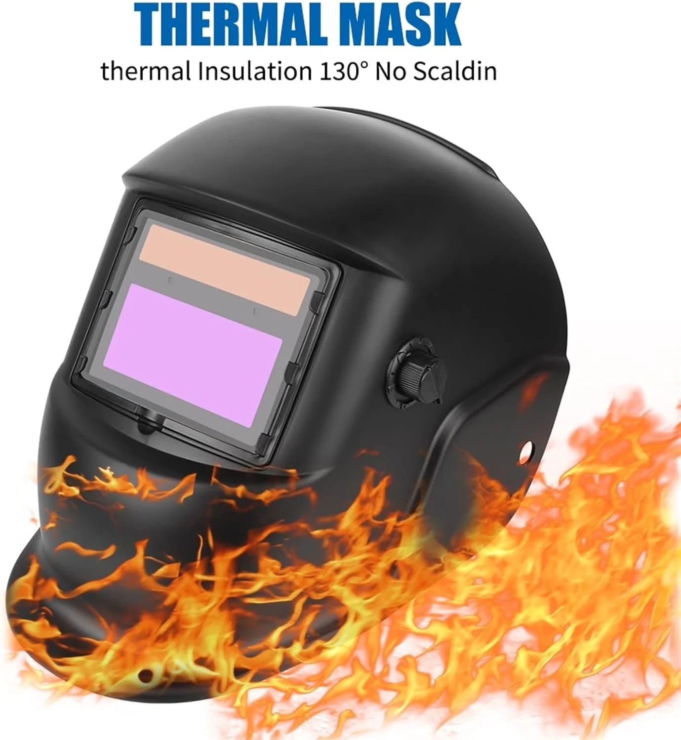 ماسک جوشکاری ARGUESB با لنز دید بزرگ رنگ واقعی برای جوشکاری قوس الکتریکی، سنگ زنی، برش، ماسک جوشکاری با انرژی خورشیدی، ماسک جوشکار با قابلیت تیره شدن خودکار