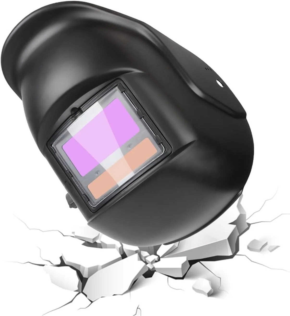 ماسک جوشکاری ARGUESB برای جوش قوس الکتریکی، سنگ زنی، برش، ماسک جوشکار با انرژی خورشیدی، ماسک جوشکاری با تیره شدن خودکار، لنز رنگ واقعی، ماسک جوشکاری با دید بزرگ