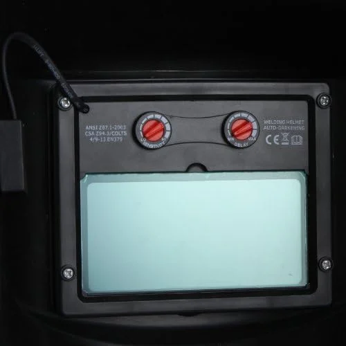 ماسک جوشکاری اتوماتیک تیره شونده با انرژی خورشیدی، ماسک جوشکاری به همراه 5 لنز اضافی + اندازه پنجره دید: 42 × 92 میلی متر + هدبند قابل شستشو و تنظیم + تغذیه با سلول خورشیدی - قرمز ماسک جوشکاری اتوماتیک تیره شونده با انرژی خورشیدی، ماسک جوشکاری به همراه 5 لنز اضافی + اندازه پنجره دید: 42 × 92 میلی متر + هدبند قابل شستشو و تنظیم + تغذیه با سلول خورشیدی - قرمز