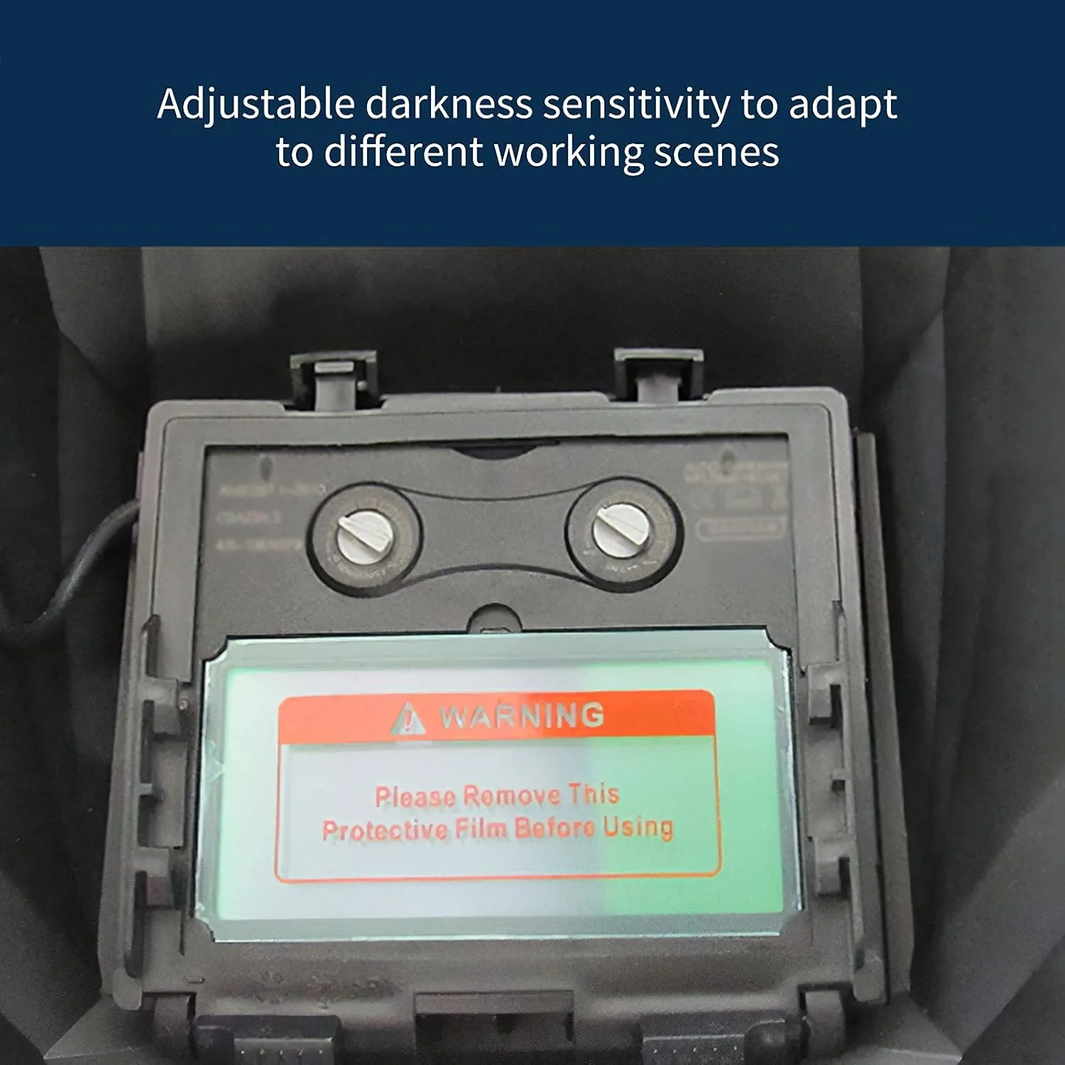 ماسک جوشکاری، ماسک جوشکاری با تیرگی اتوماتیک و انرژی خورشیدی با صفحه نمایش بزرگ برای جوشکاران