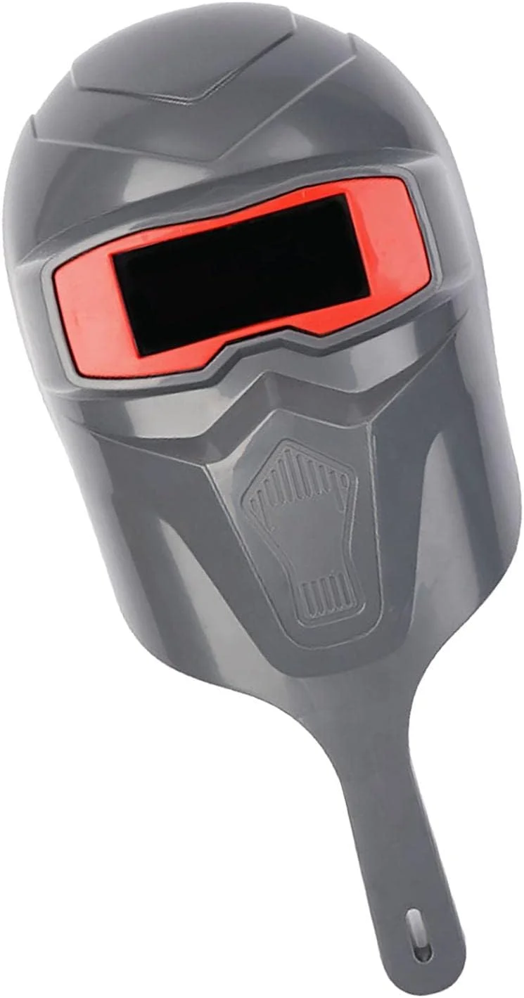 سپر جوشکاری دستی پلی کربنات، محافظ چشم ایمنی، ماسک سنگ زنی مقاوم در برابر حرارت، ماسک جوشکاری، کلاه جوشکاری، خاکستری