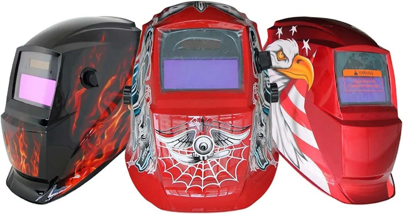 ماسک جوشکاری خودکار ARAST با طرح اسکلت، مناسب برای جوشکاری MIG MMA و قوس الکتریکی، به همراه کلاه جوشکاری LEOWE