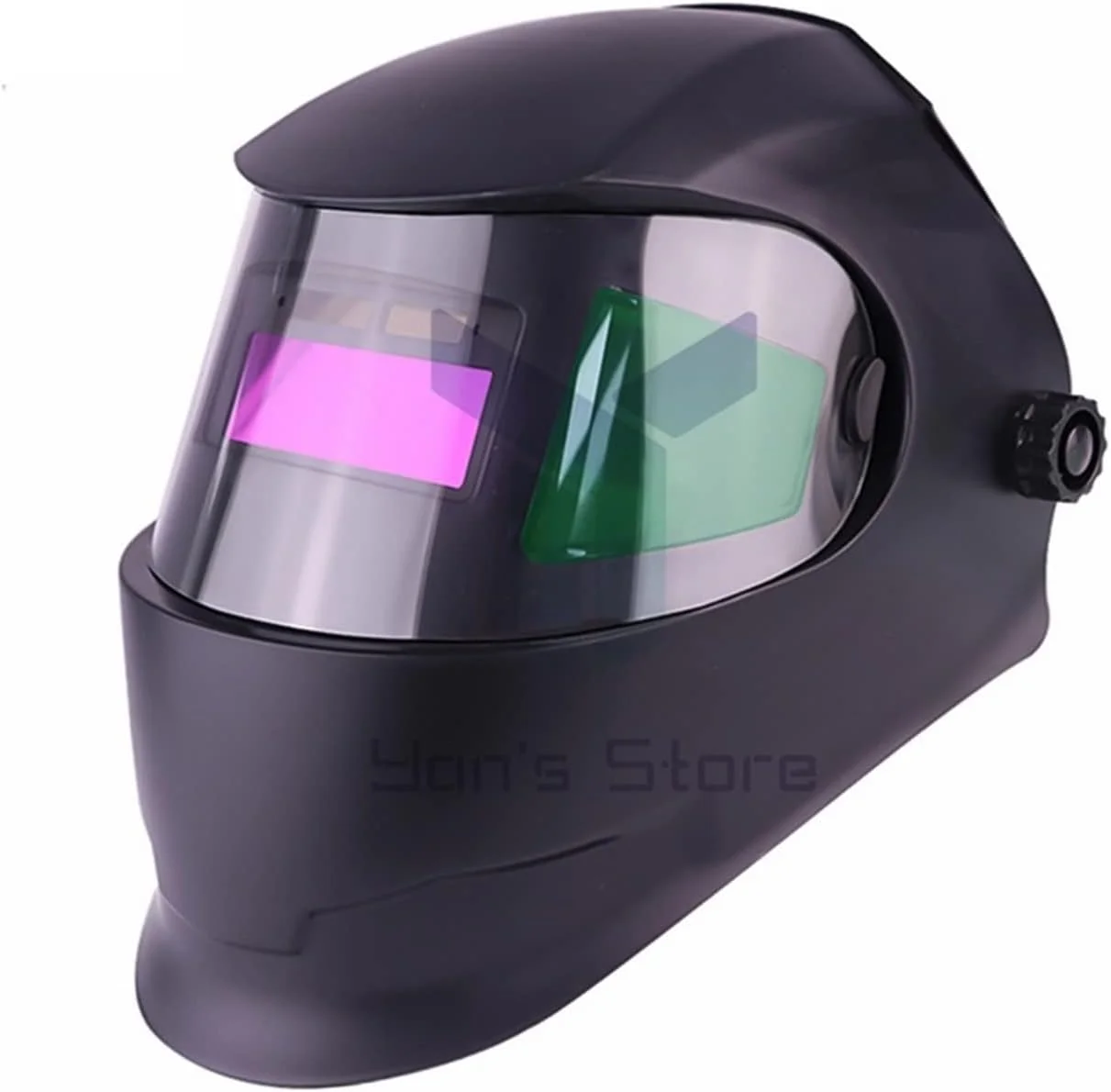 ماسک جوشکاری ARGUESB، ماسک جوشکاری پانوراما با قابلیت تیره شدن خودکار و انرژی خورشیدی برای جوشکاری آرگون، عینک جوشکاری، سنگ زنی و برش