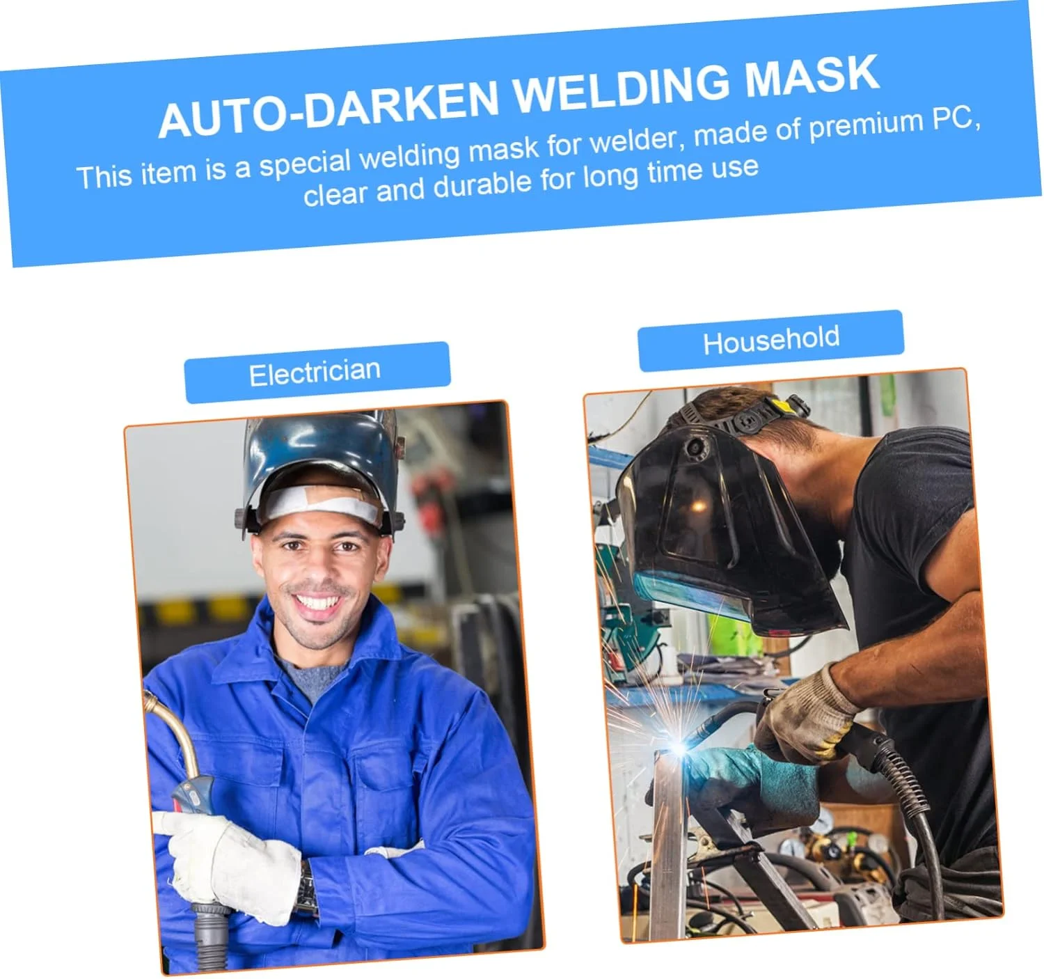 ماسک جوشکاری Housoutil، کلاه جوشکاری، تجهیزات ایمنی، کلاه جوشکاری ایمنی، ابزار جوشکاری، پوشش صورت جوشکار، ماسک صورت جوشکار، ماسک ایمنی جوشکاری، کار با فولاد، کاغذی، دستی