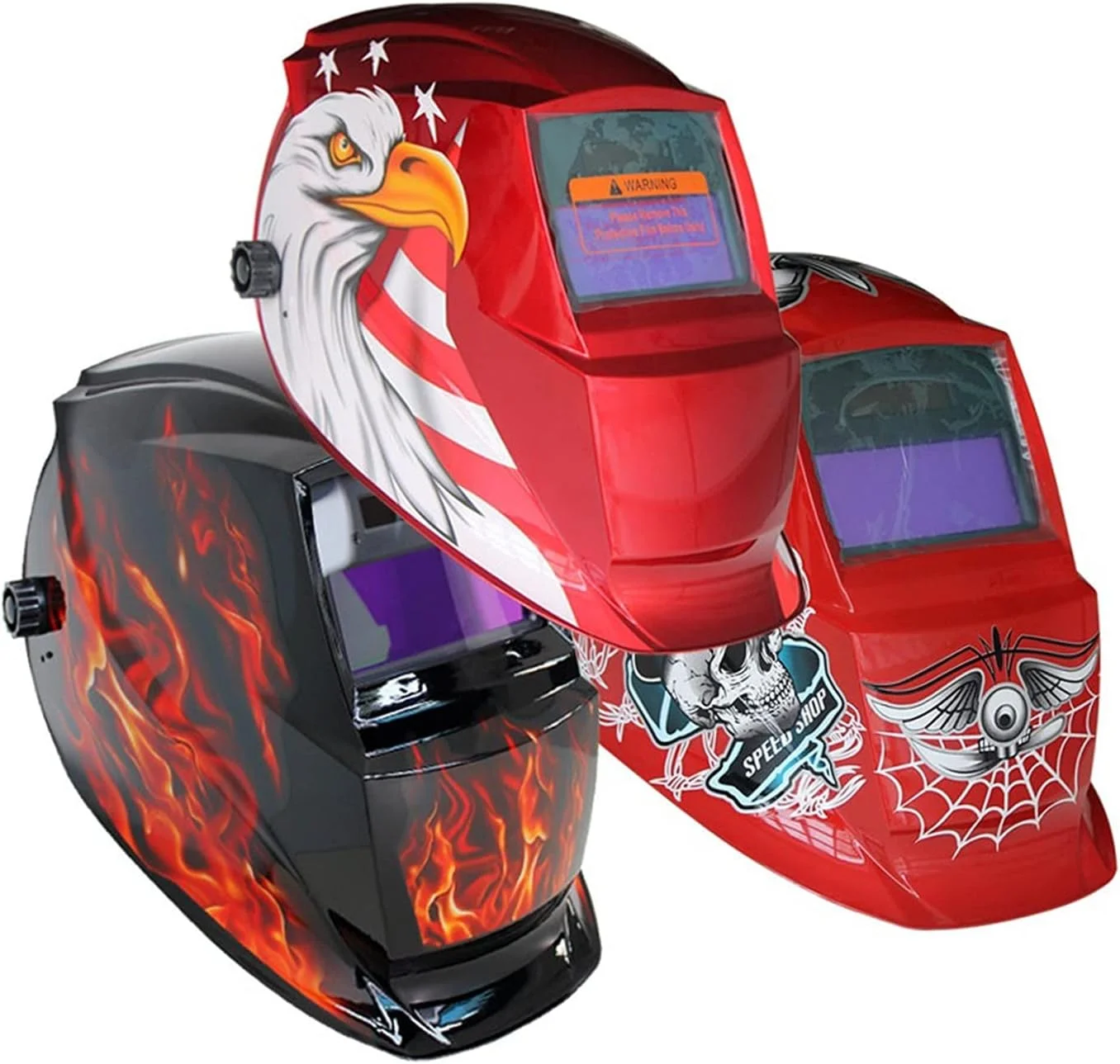 ماسک جوشکاری خودکار ARAST با طرح اسکلت، مناسب برای جوشکاری MIG MMA و قوس الکتریکی، به همراه کلاه جوشکاری LEOWE