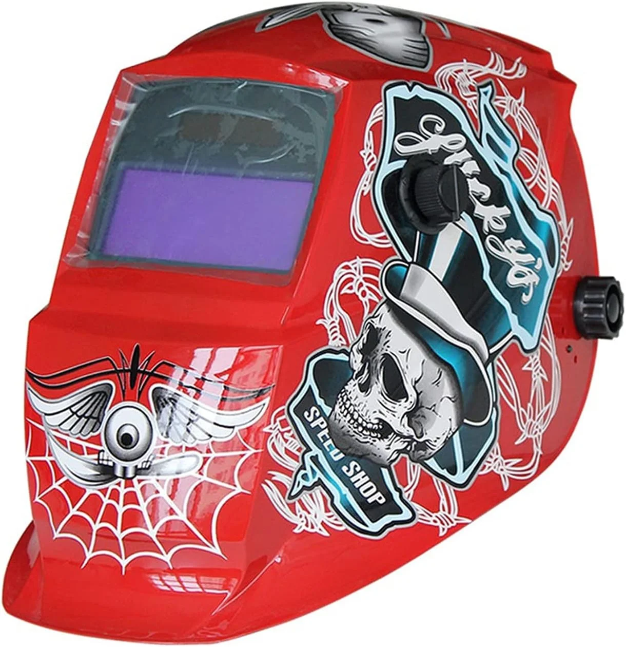 ماسک جوشکاری خودکار ARAST با طرح اسکلت، مناسب برای جوشکاری MIG MMA و قوس الکتریکی، به همراه کلاه جوشکاری LEOWE