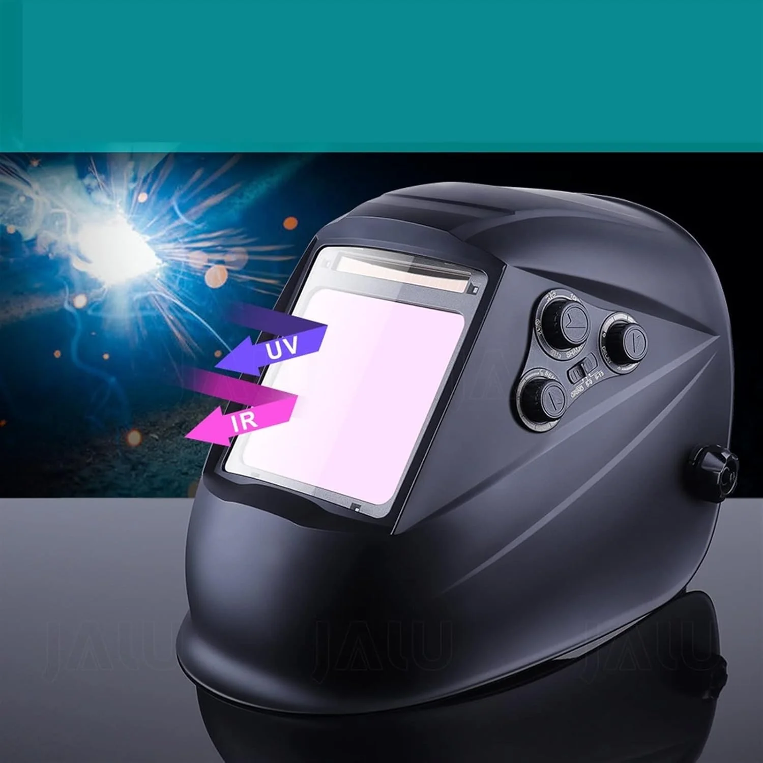 ماسک جوشکاری سیمبای، ماسک جوشکاری با حسگرهای 100 * 97 میلیمتری، سنگزنی، ماسک جوشکاری با قابلیت تیره شدن خودکار و انرژی خورشیدی (رنگ: Hortel) ماسک جوشکاری سیمبای، ماسک جوشکاری با حسگرهای 100 * 97 میلیمتری، سنگزنی، ماسک جوشکاری با قابلیت تیره شدن خودکار و انرژی خورشیدی (رنگ: Hortel)