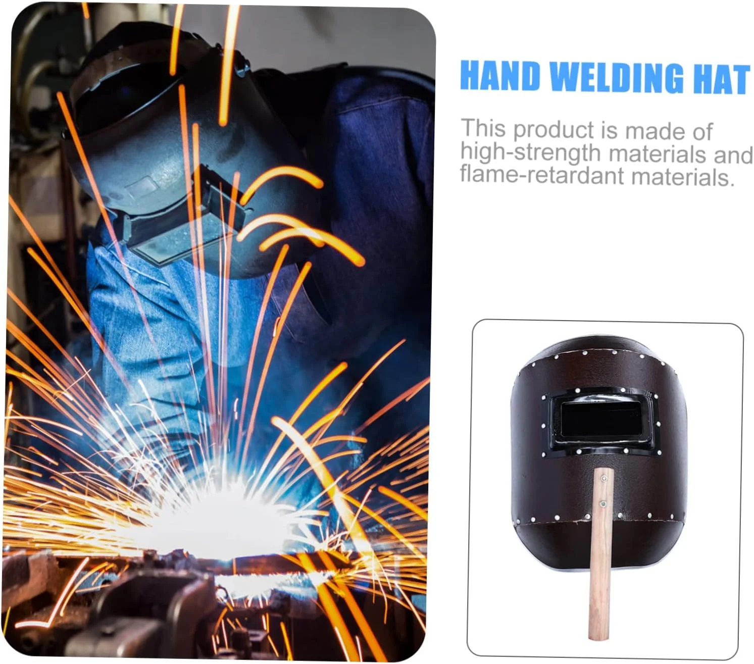 ماسک جوشکاری Housoutil، کلاه جوشکاری، تجهیزات ایمنی، کلاه جوشکاری ایمنی، ابزار جوشکاری، پوشش صورت جوشکار، ماسک صورت جوشکار، ماسک ایمنی جوشکاری، کار با فولاد، کاغذی، دستی