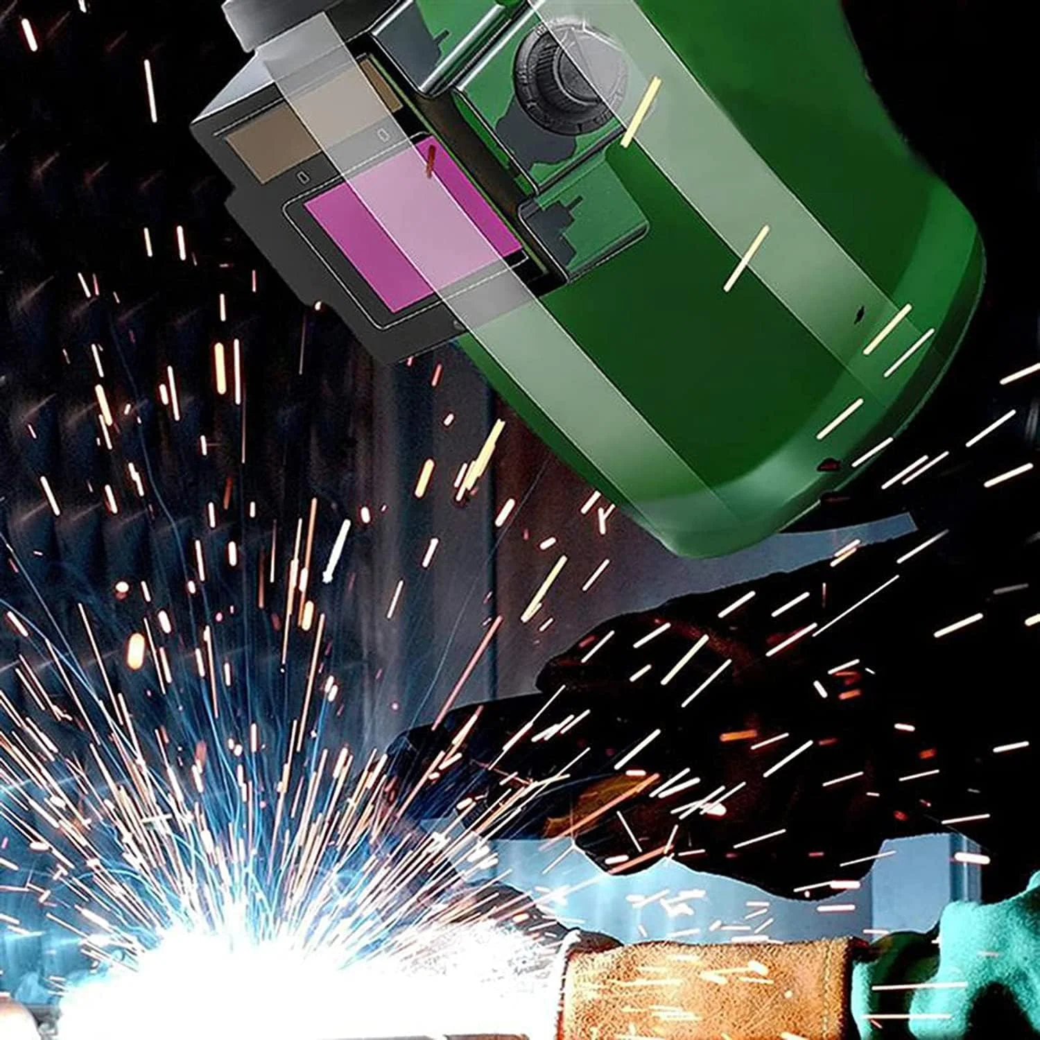 ماسک جوشکاری اتوماتیک با انرژی خورشیدی، ماسک محافظ جوشکاری الکتریکی برای جوشکاری تیگ و قوس (قابل تنظیم) ماسک جوشکاری اتوماتیک با انرژی خورشیدی، ماسک محافظ جوشکاری الکتریکی برای جوشکاری تیگ و قوس (قابل تنظیم)