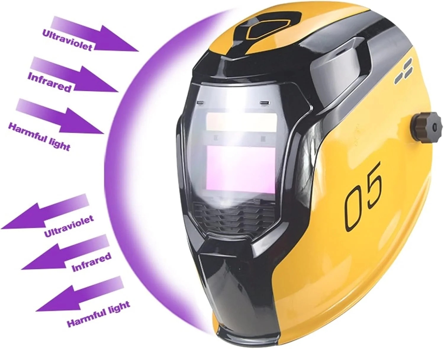 ماسک جوشکاری NNHGBB با باتری خورشیدی LI، ماسک/کلاه/کلاه جوشکاری الکتریکی با تیرگی خودکار برای دستگاه جوشکاری (رنگ: Hortel)