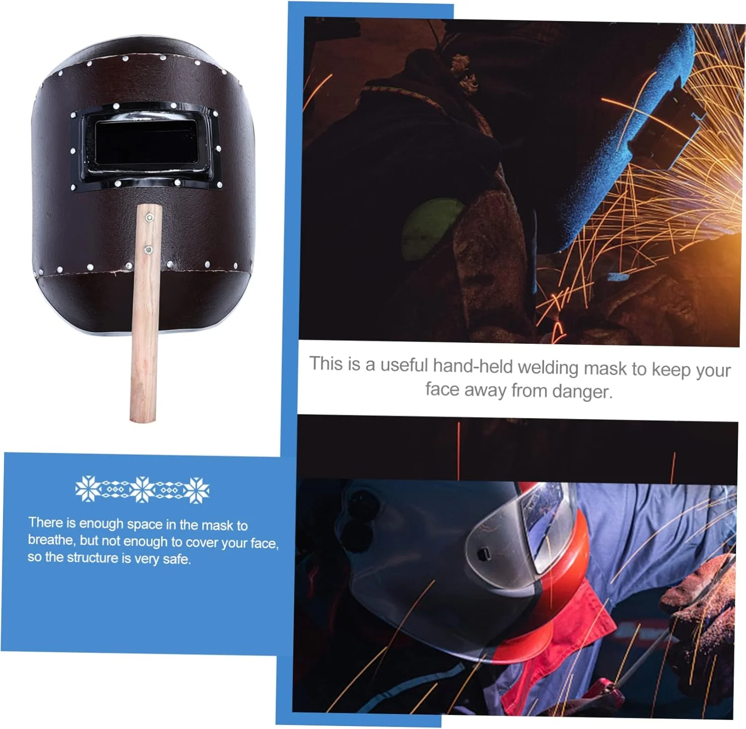 ماسک جوشکاری Housoutil، کلاه جوشکاری، تجهیزات ایمنی، کلاه جوشکاری ایمنی، ابزار جوشکاری، پوشش صورت جوشکار، ماسک صورت جوشکار، ماسک ایمنی جوشکاری، کار با فولاد، کاغذی، دستی