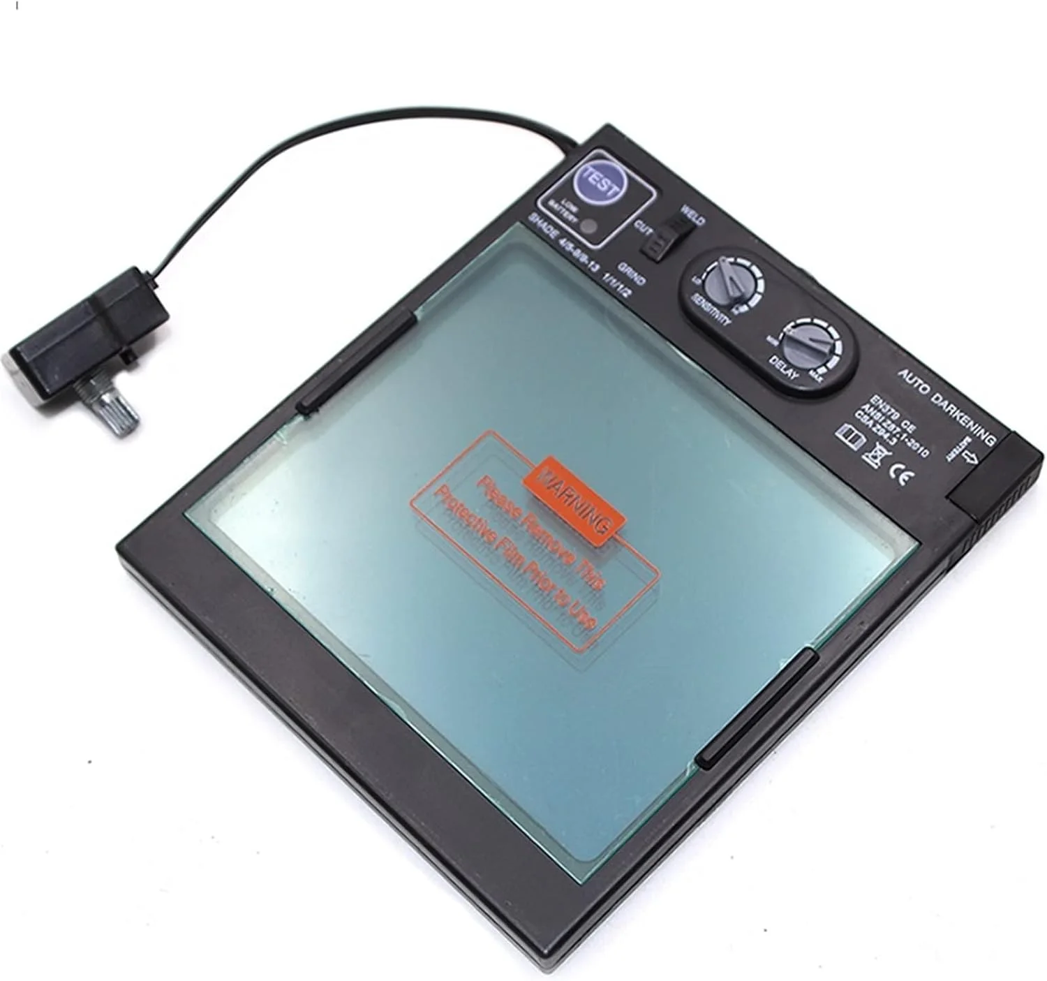 کلاه جوشکاری SIMBAE با 4 سنسور قوس الکتریکی، ماسک/کلاه/عینک جوشکاری با قابلیت تیره شدن خودکار و انرژی خورشیدی