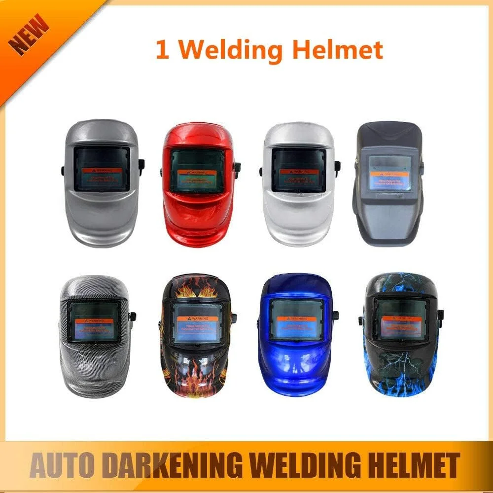 ماسک جوشکاری اتوماتیک با انرژی خورشیدی برای جوشکاری تیگ، میگ و آرک، ماسک جوشکاری و سنگ زنی آبی