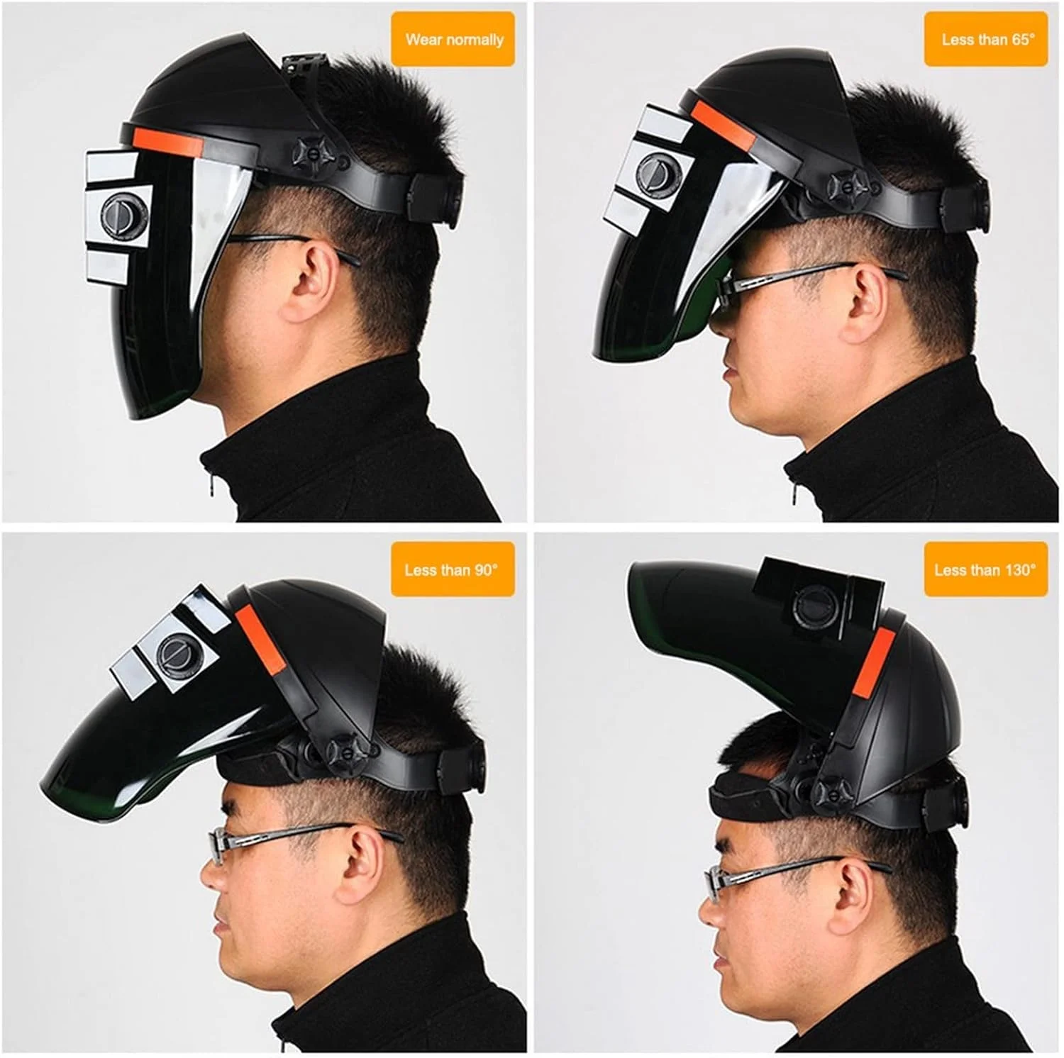 کلاه جوشکاری SIMBAE، ماسک جوشکاری برقی، کلاه ایمنی با قابلیت تیره شدن خودکار با انرژی خورشیدی، لنز محافظ جوشکاری تاشو برای ابزار ماسک کلاه ایمنی دستگاه جوشکاری