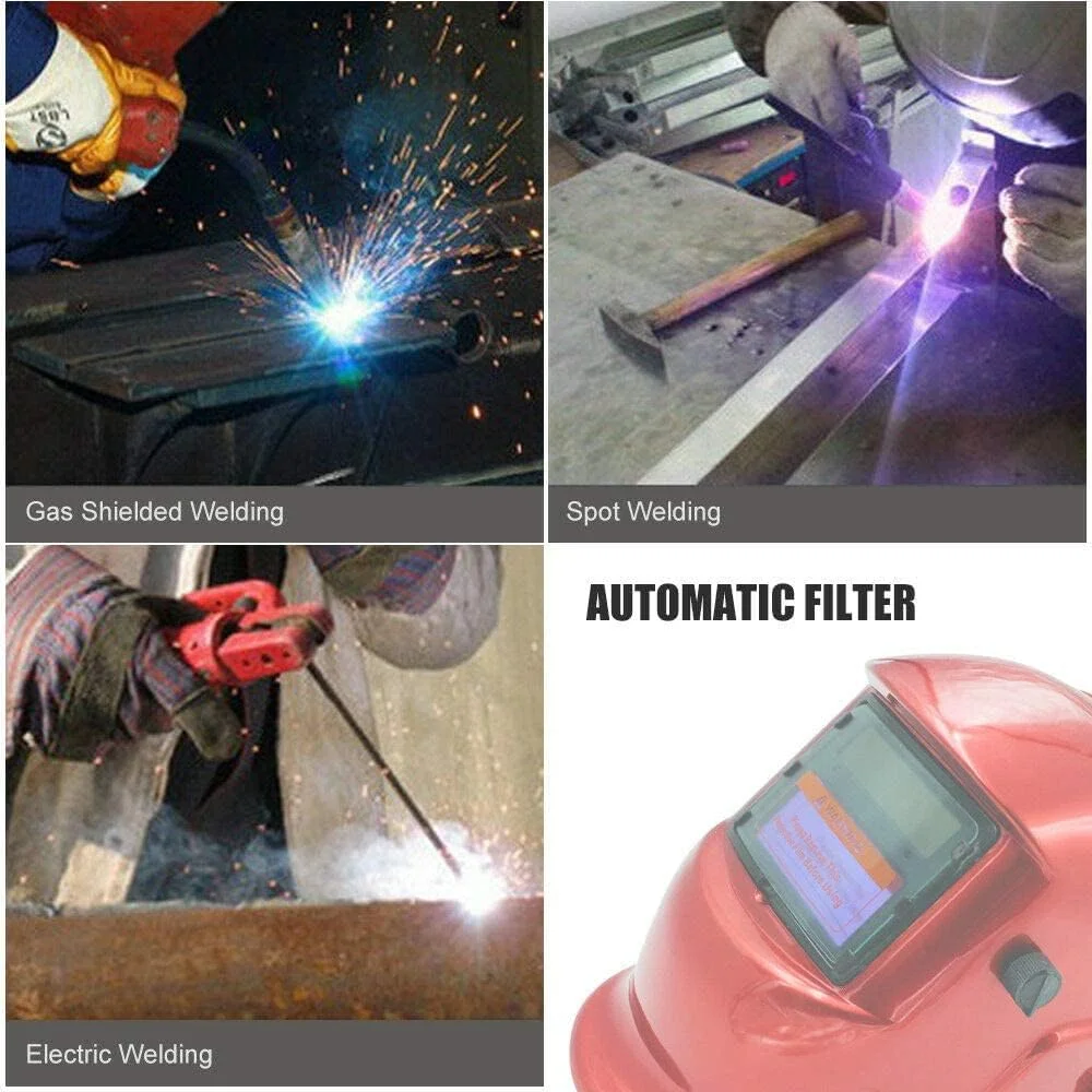 ماسک جوشکاری اتوماتیک با انرژی خورشیدی برای جوشکاری تیگ، میگ و آرک، ماسک جوشکاری و سنگ زنی آبی